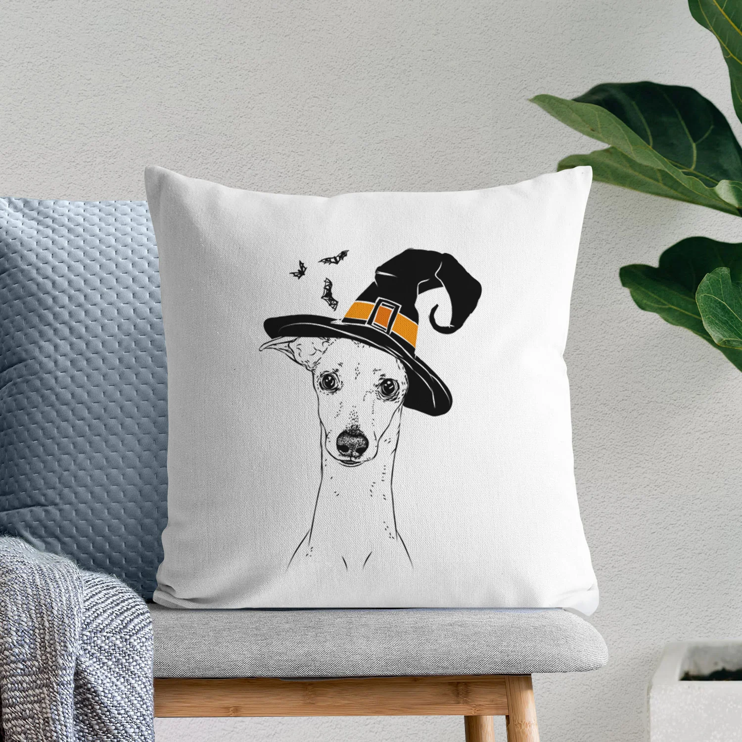 Pip the Italian Greyhound - Throw Pillow Cover - Image 8