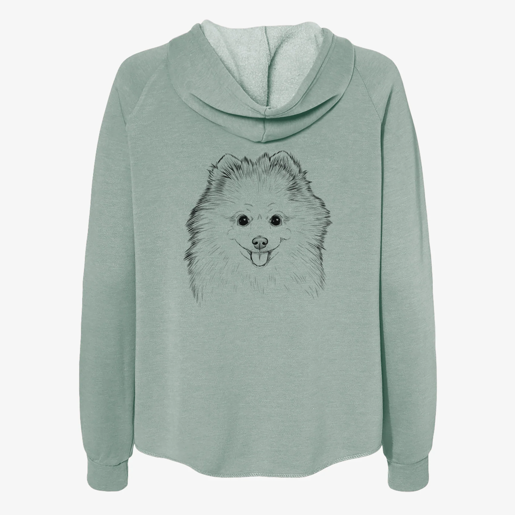 Piper Jo the Pomeranian - Women's Cali Wave Zip-Up Sweatshirt - Image 4