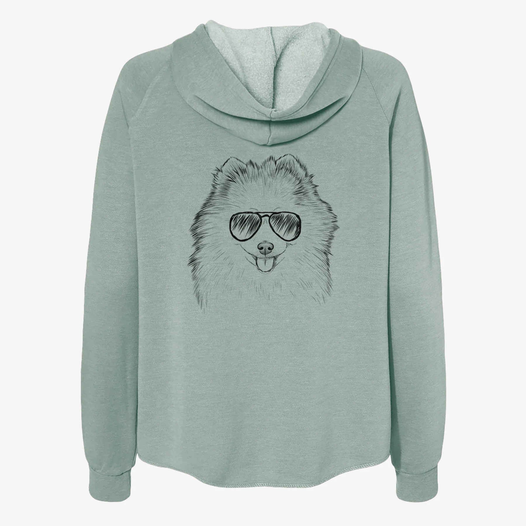Piper Jo the Pomeranian - Women's Cali Wave Zip-Up Sweatshirt - Image 7