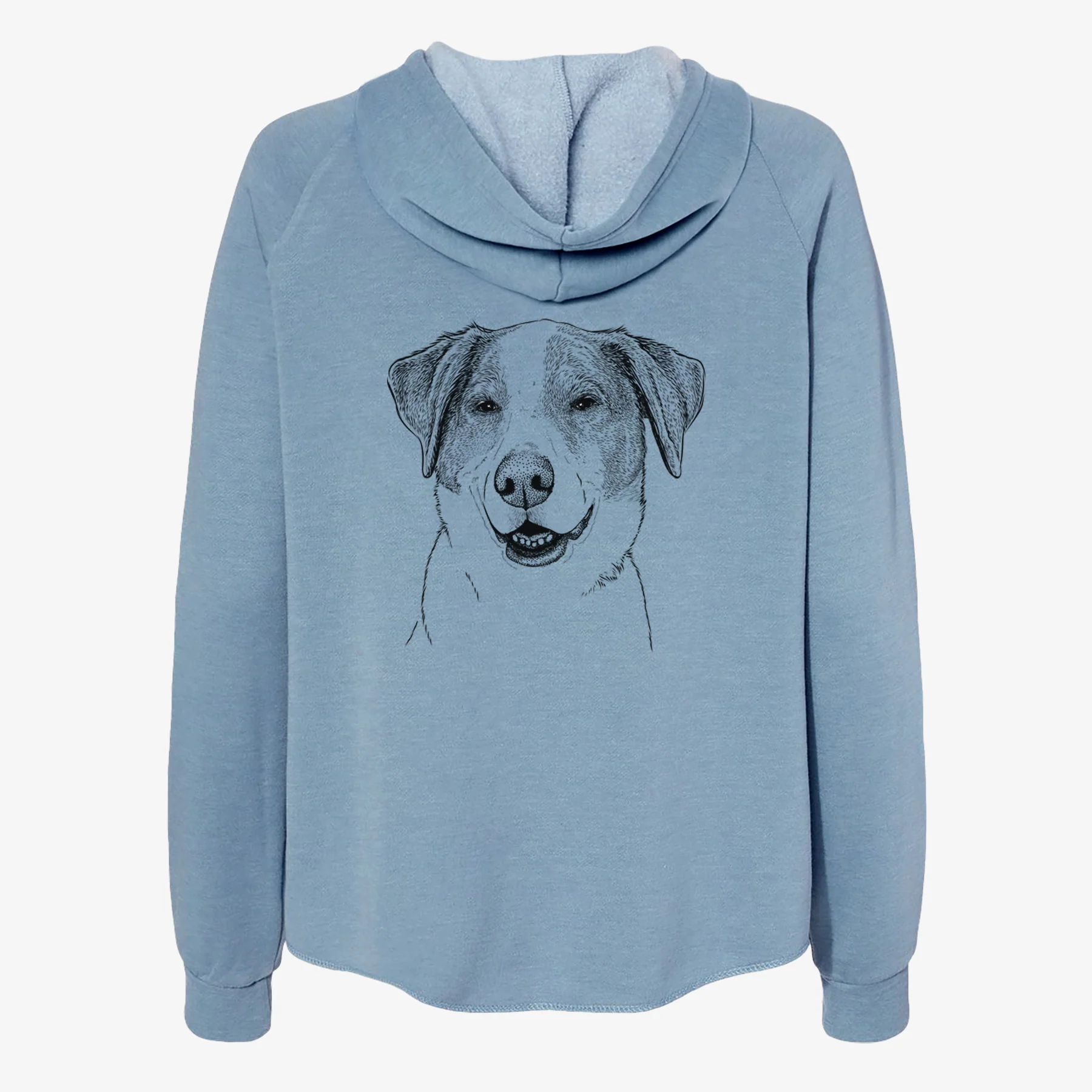 Piper Pilot the Hound Mix - Women's Cali Wave Zip-Up Sweatshirt - Image 6