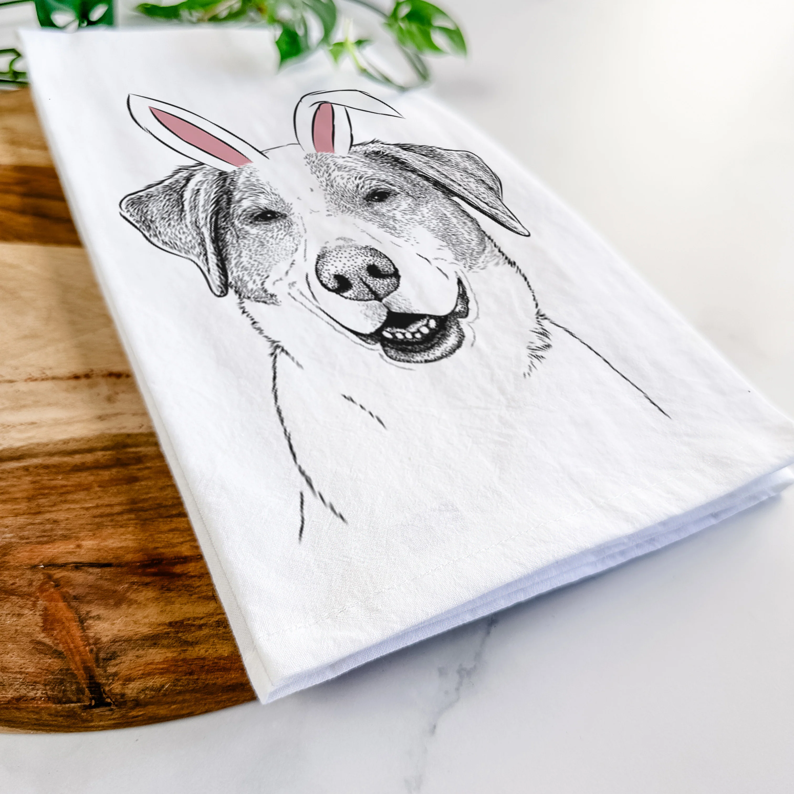 Piper Pilot the Hound Mix Tea Towel - Image 14