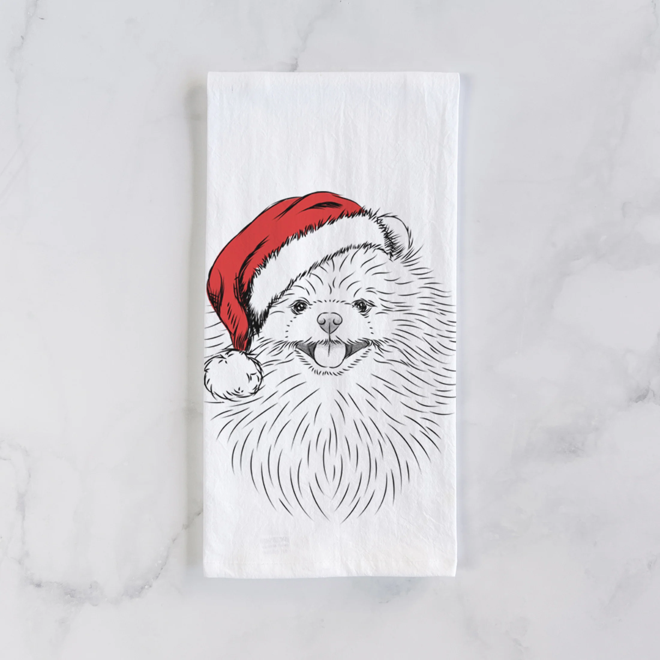 Pirro the Pomeranian Tea Towel - Image 2