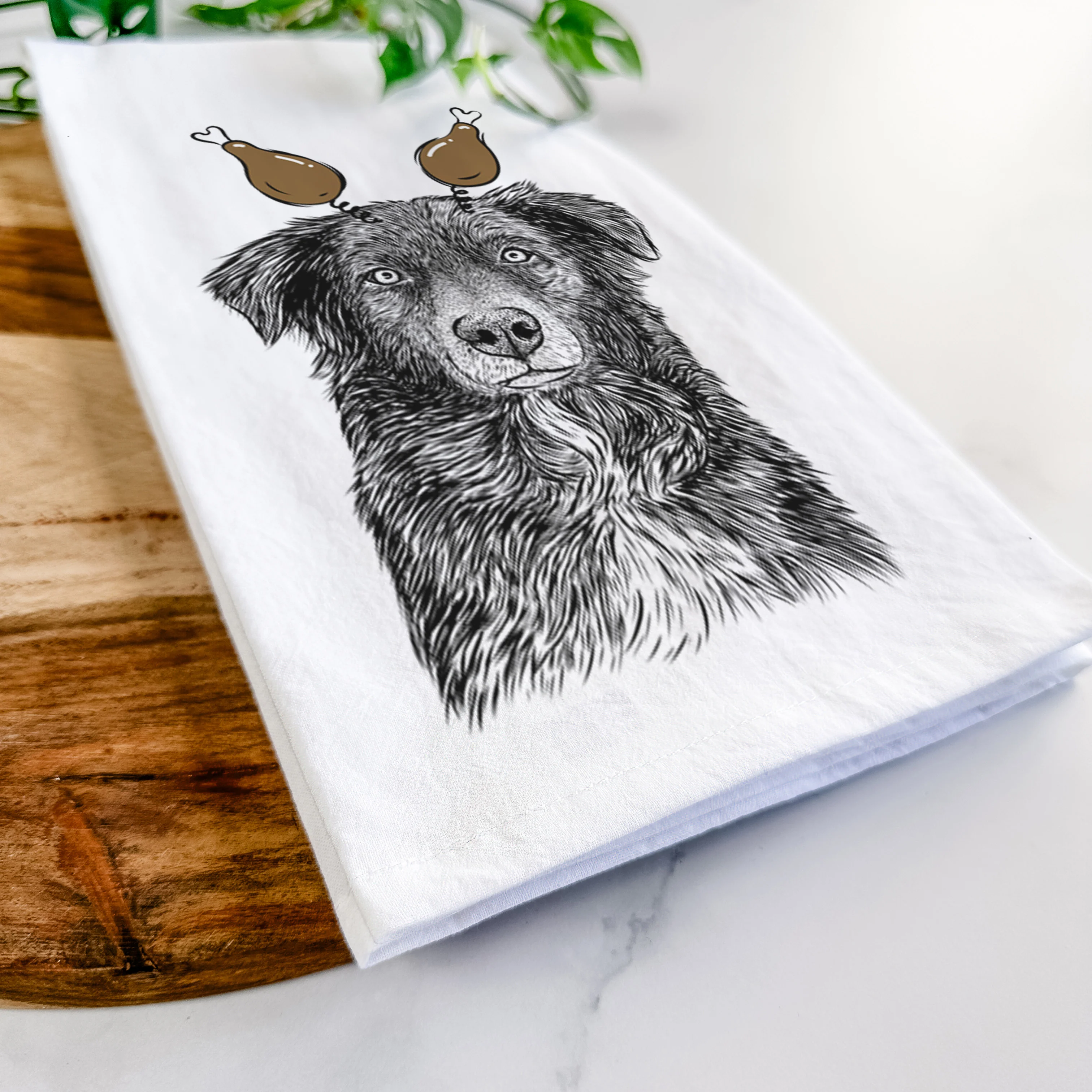 Pixel the Australian Shepherd Tea Towel - Image 11