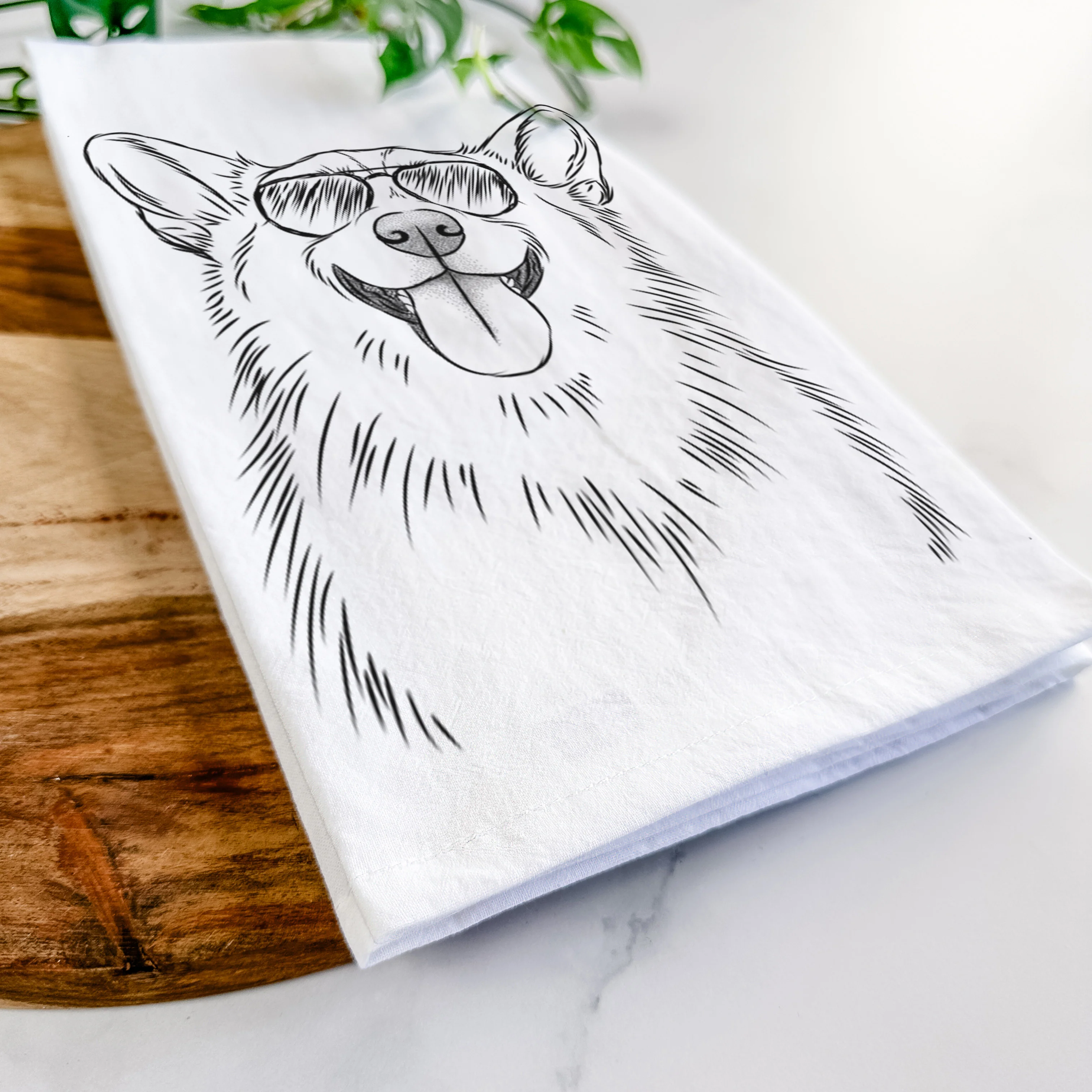 Porter the Pembroke Welsh Corgi Tea Towel - Image 6