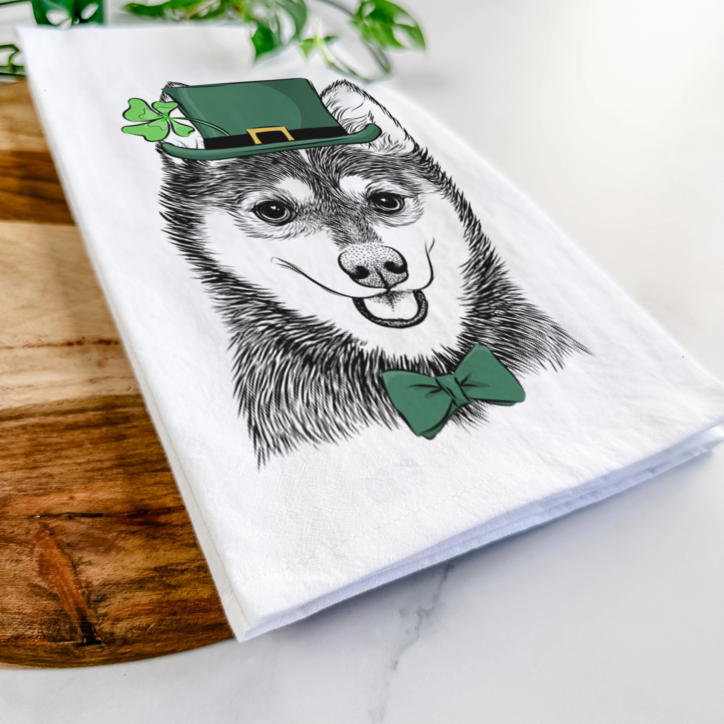 Posey the Alaskan Klee Kai Tea Towel - Image 13