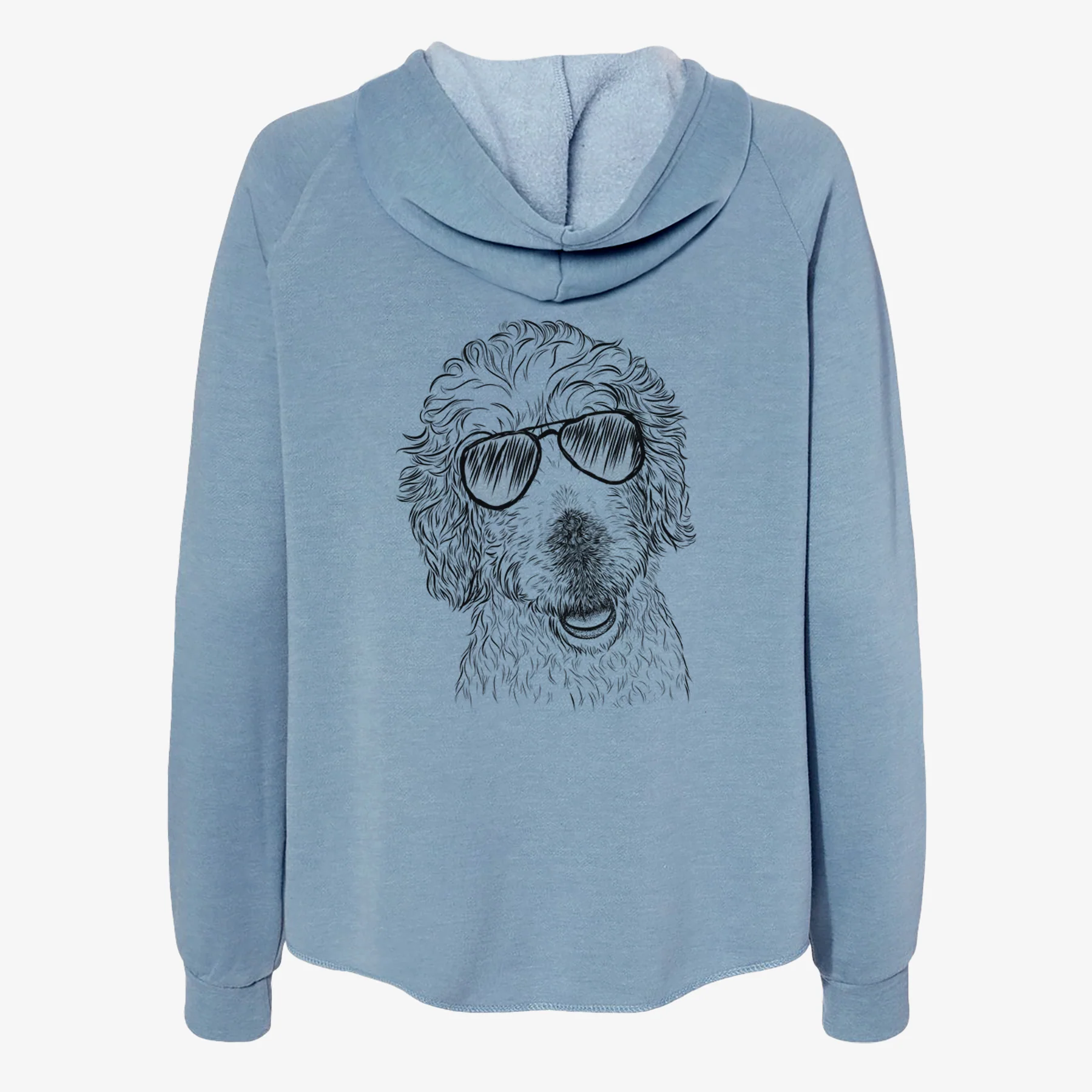 Preston the Labradoodle - Women's Cali Wave Zip-Up Sweatshirt - Image 9