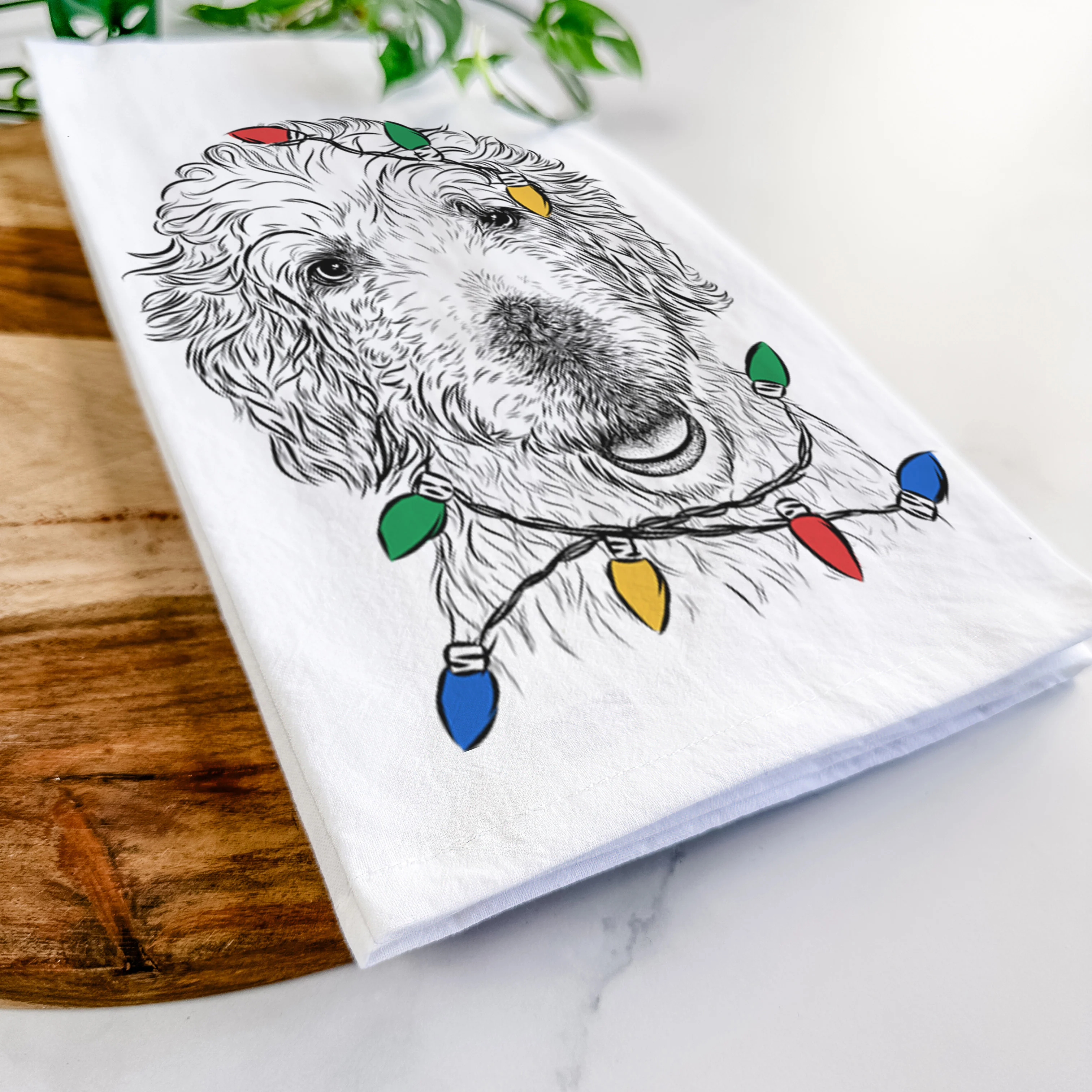 Preston the Labradoodle Tea Towel - Image 10
