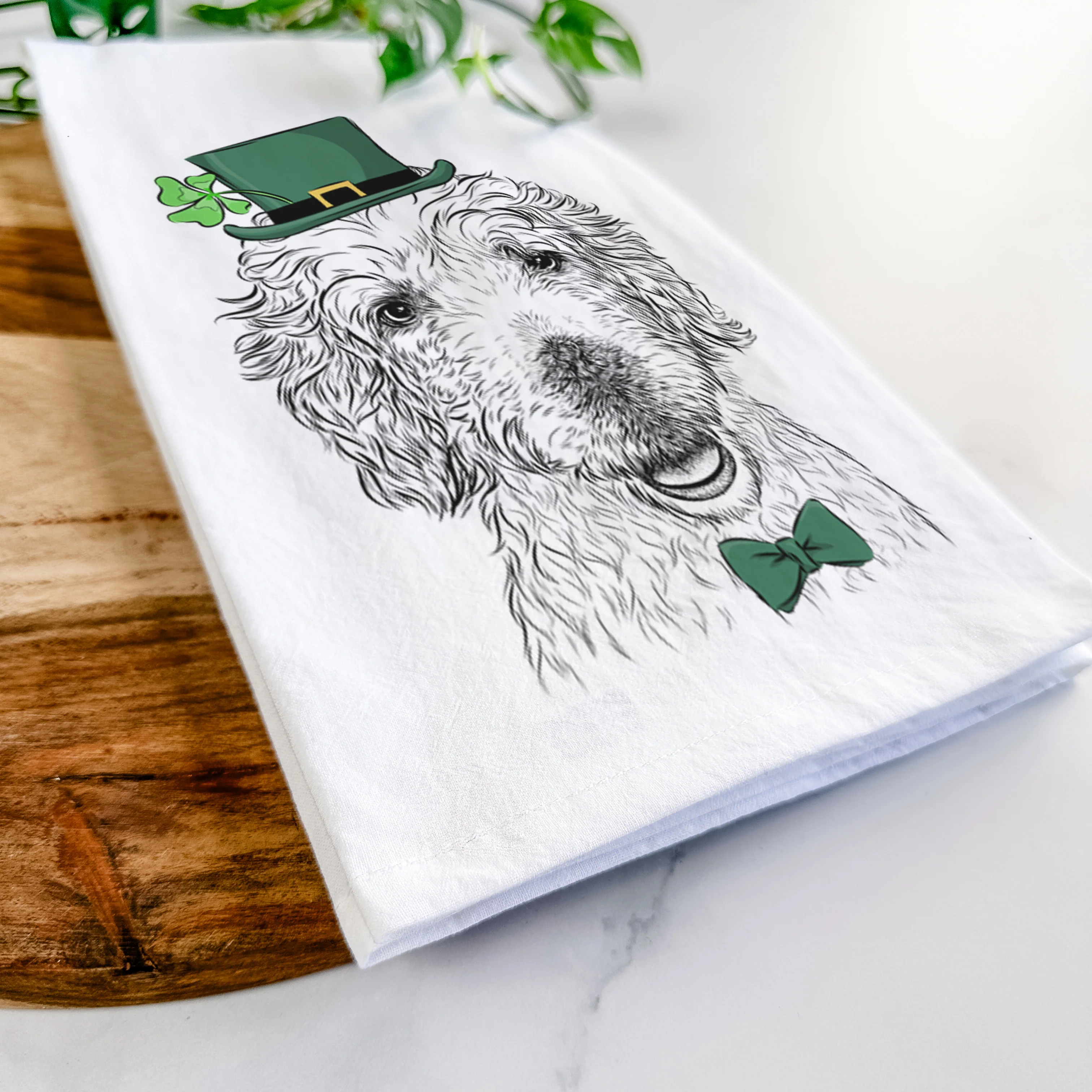 Preston the Labradoodle Tea Towel - Image 13