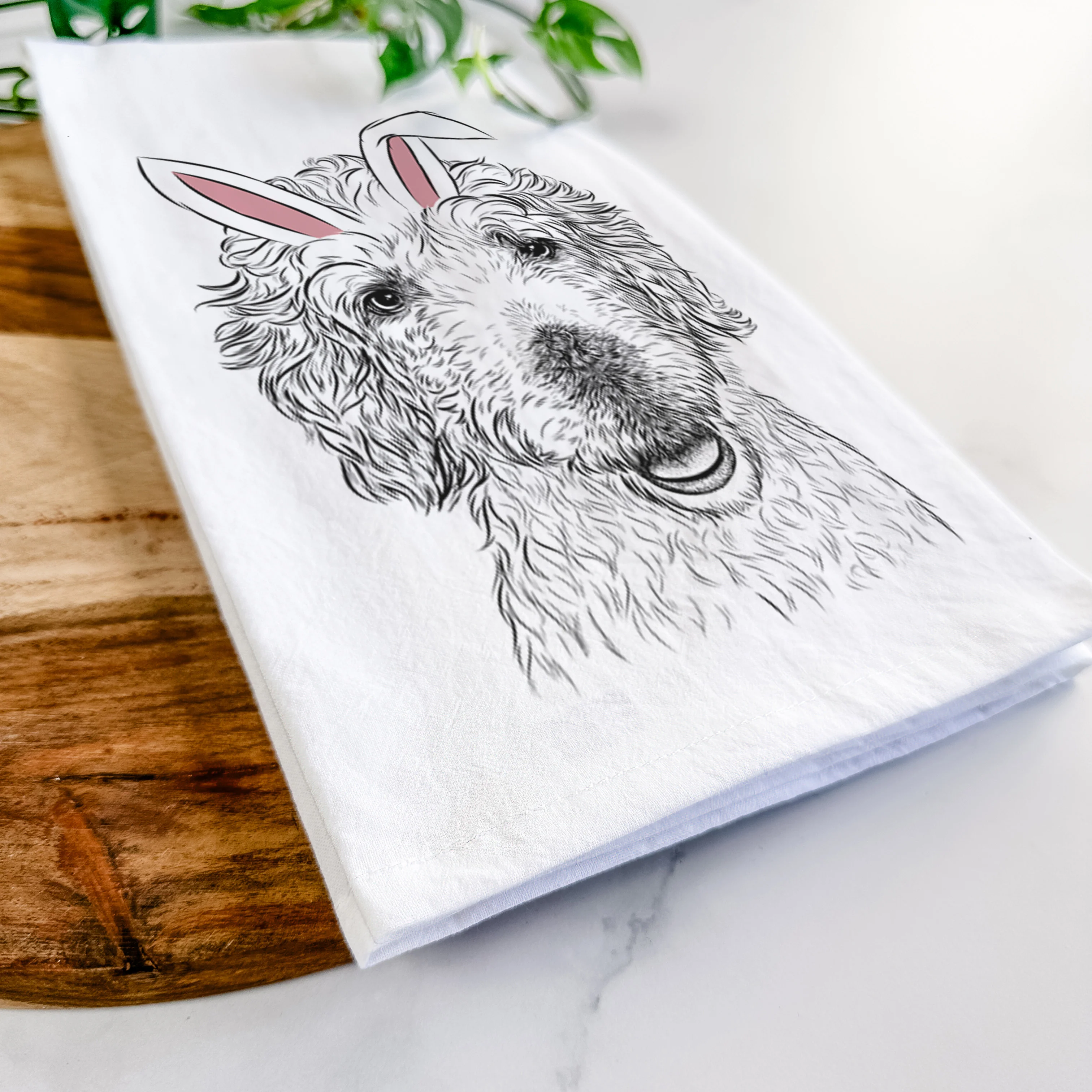 Preston the Labradoodle Tea Towel - Image 14