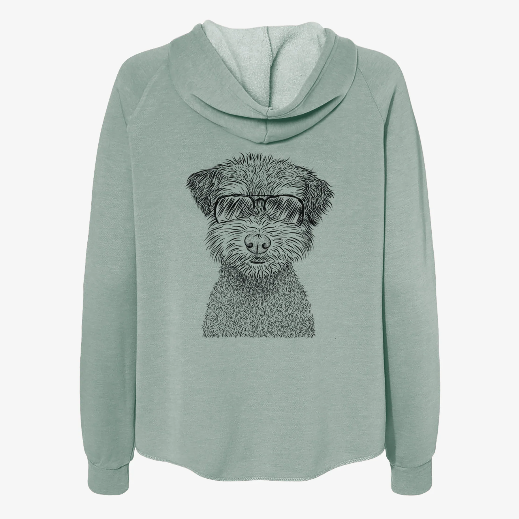 Pretzel the Schnoodle - Women's Cali Wave Zip-Up Sweatshirt - Image 7