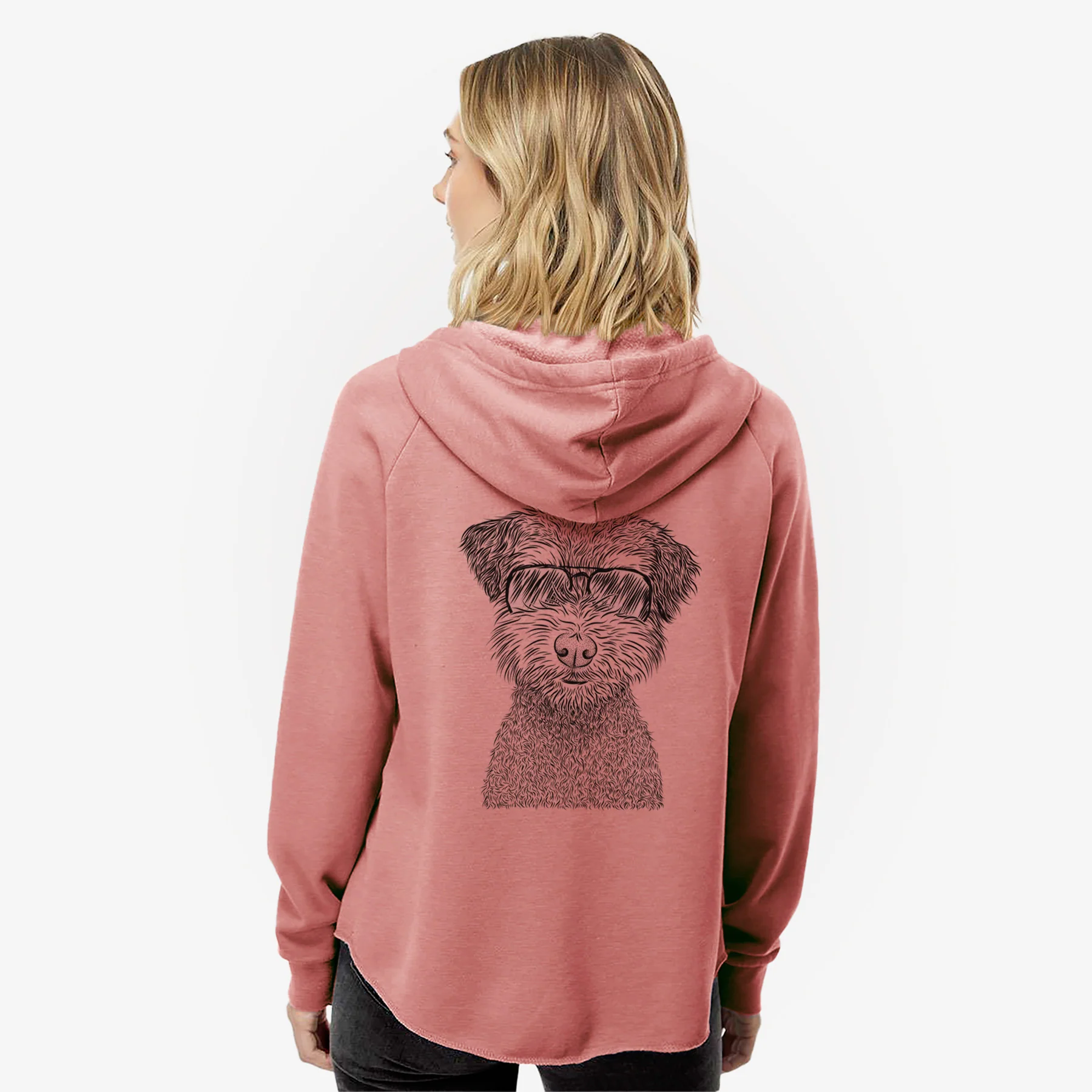 Pretzel the Schnoodle - Women's Cali Wave Zip-Up Sweatshirt - Image 8