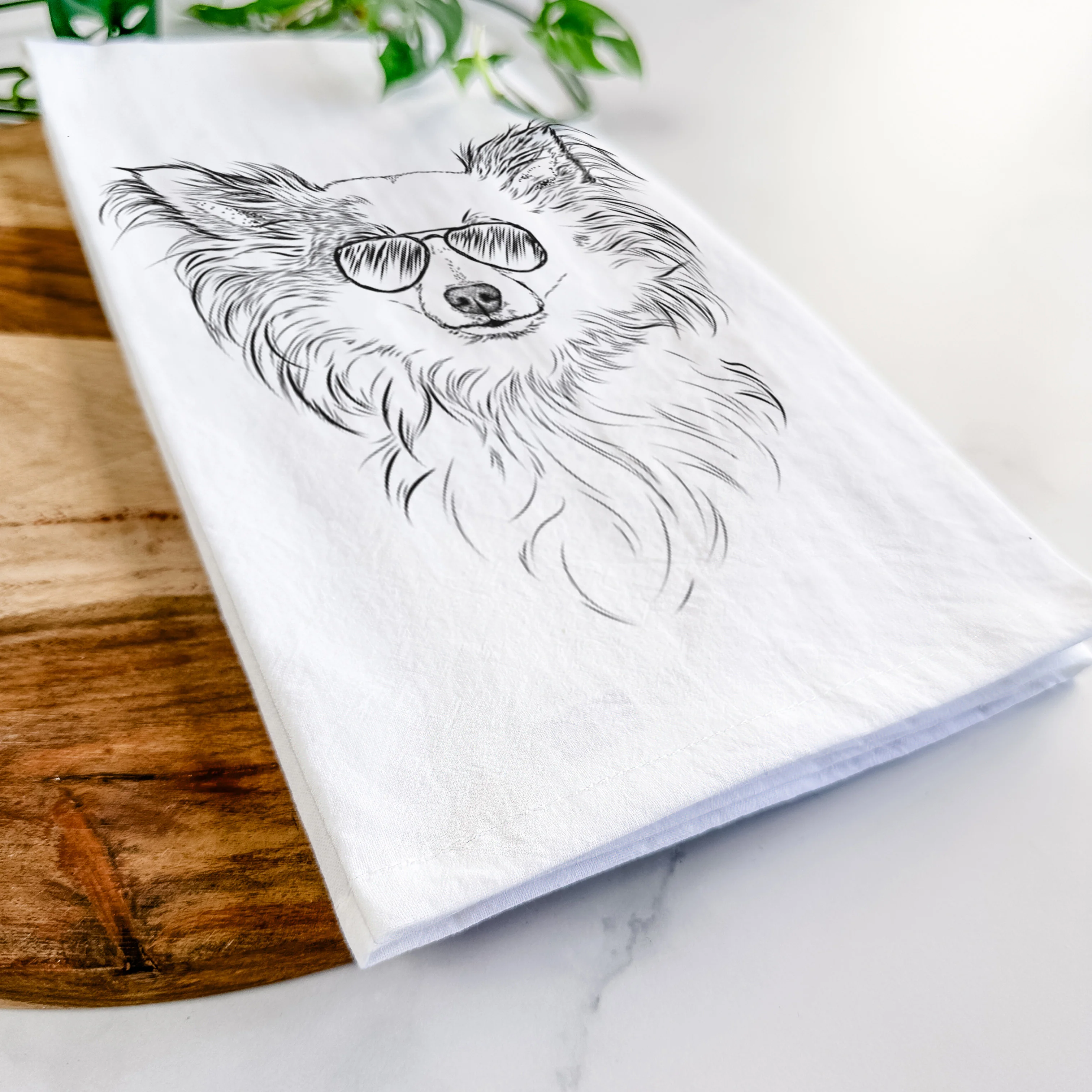 Princess Ava the Long Haired Chihuahua Tea Towel - Image 6