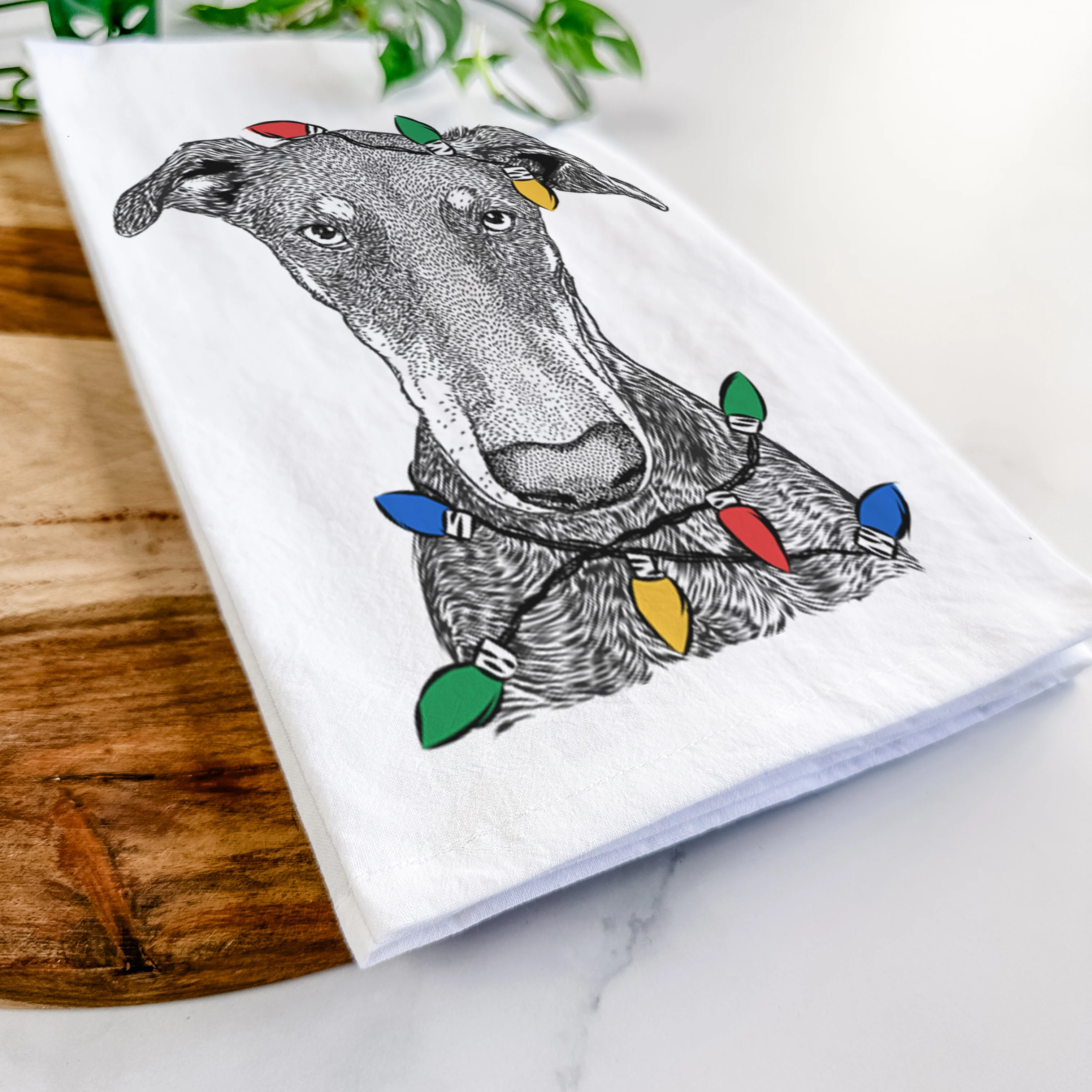 Princess Fiona the Doberman Pinscher Tea Towel - Image 10