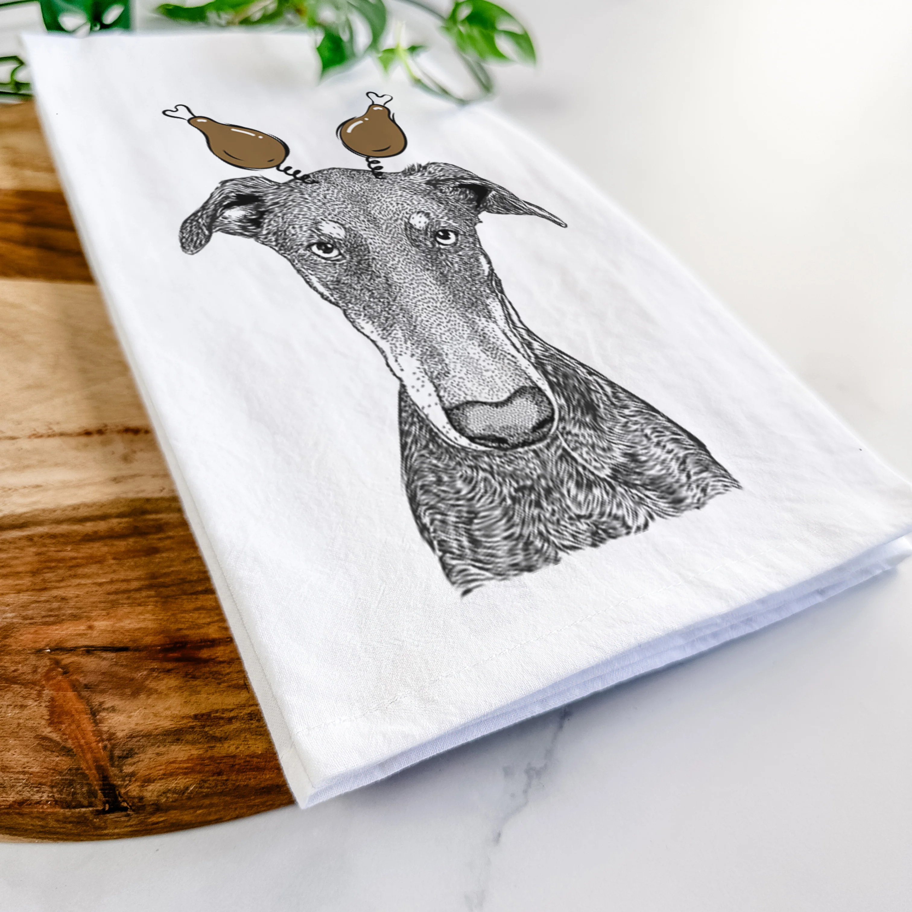 Princess Fiona the Doberman Pinscher Tea Towel - Image 11