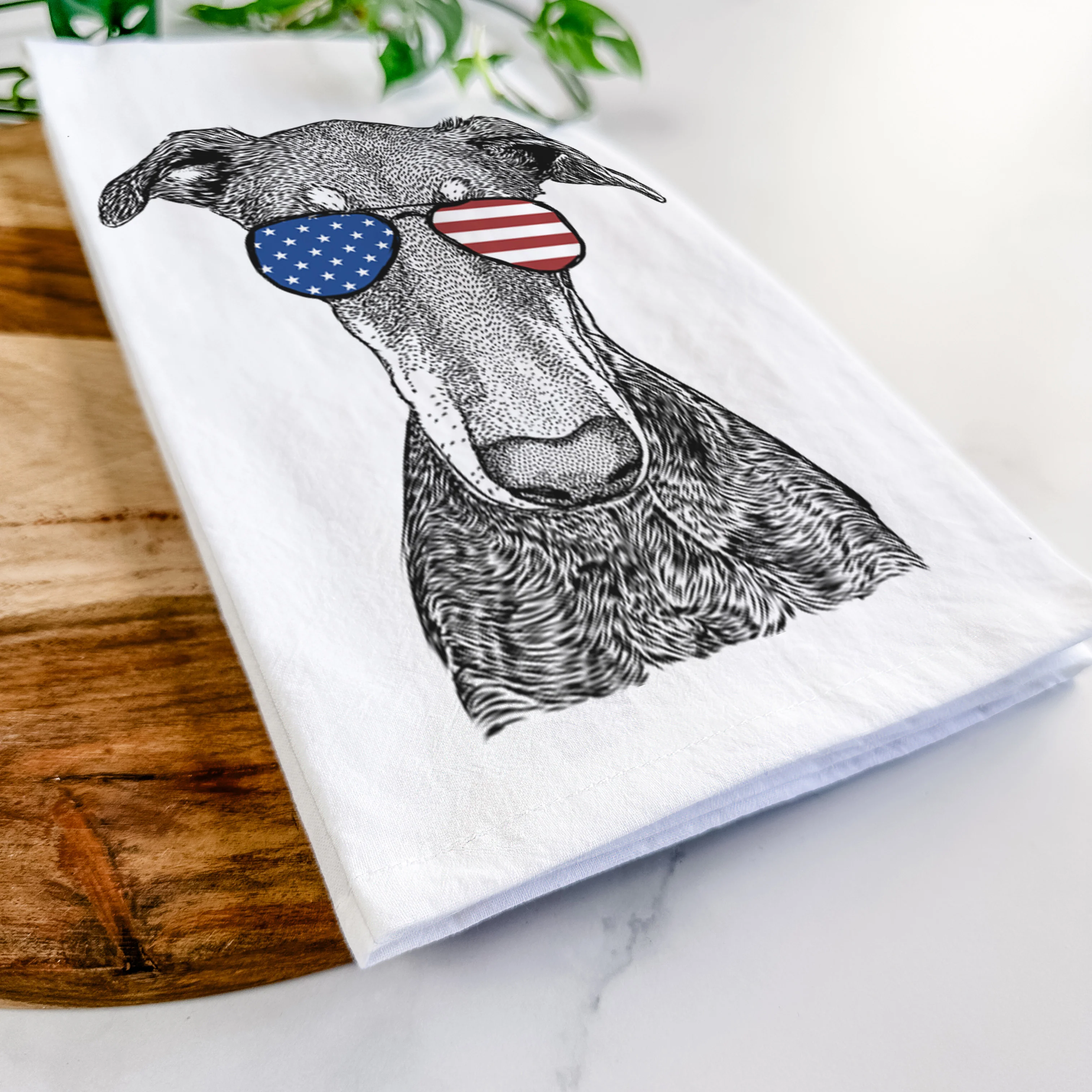 Princess Fiona the Doberman Pinscher Tea Towel - Image 12