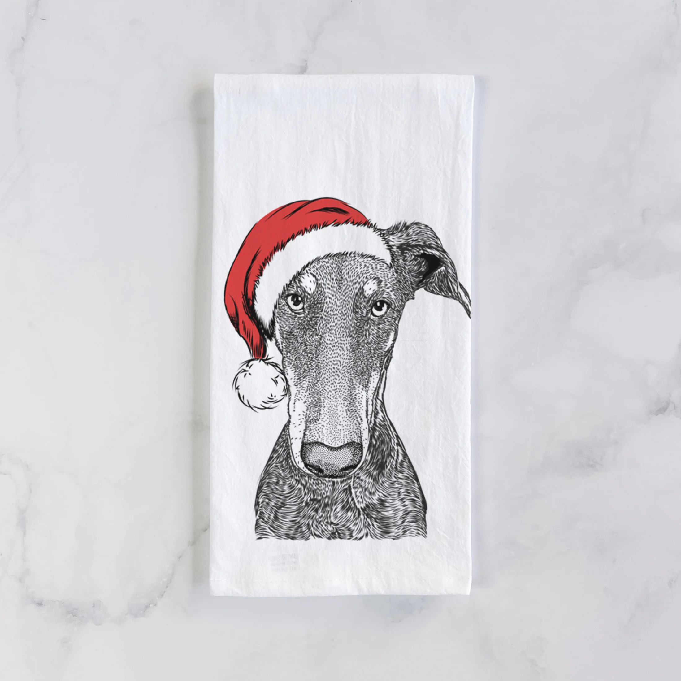 Princess Fiona the Doberman Pinscher Tea Towel - Image 2