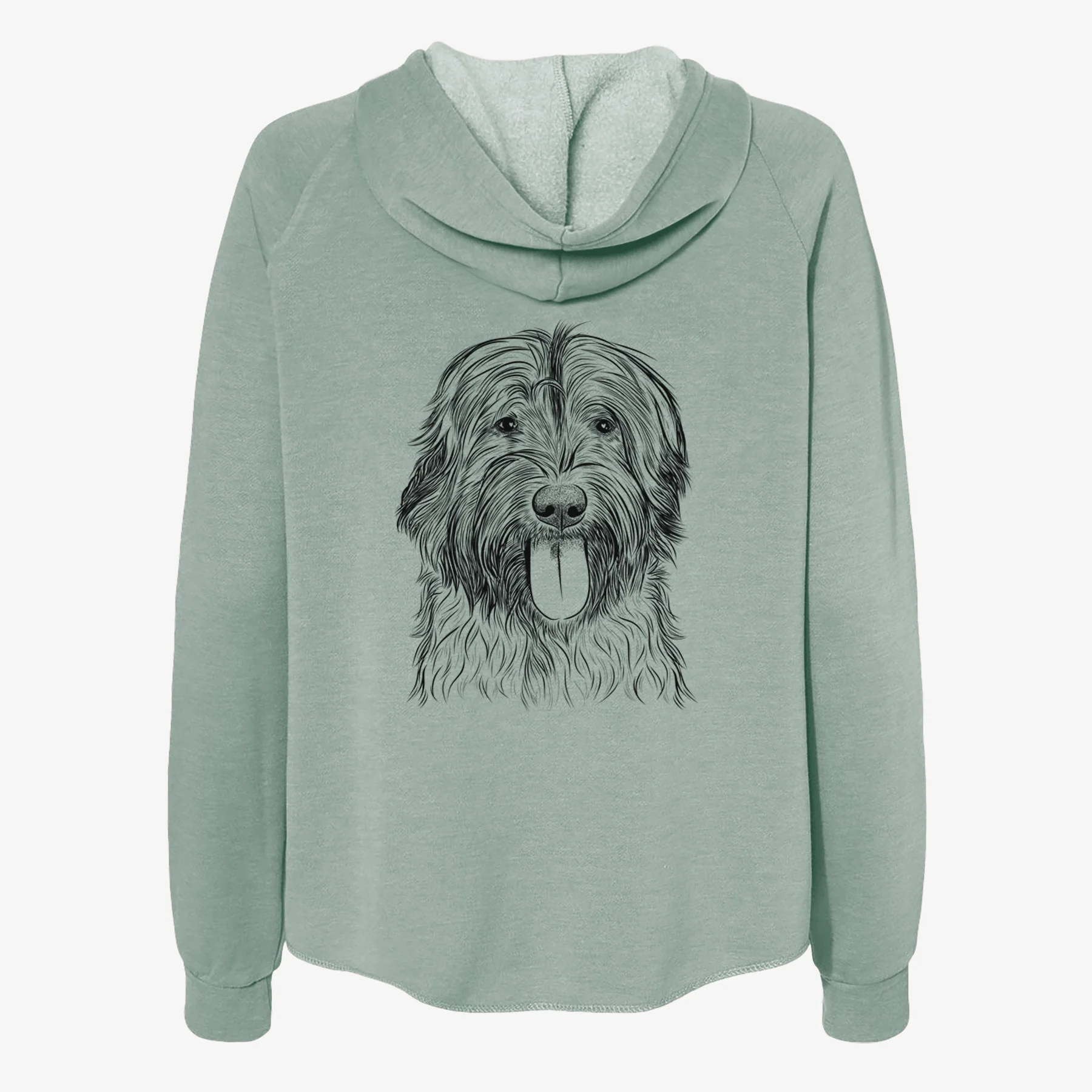 Puig the Catalan Sheepdog - Women's Cali Wave Zip-Up Sweatshirt - Image 4