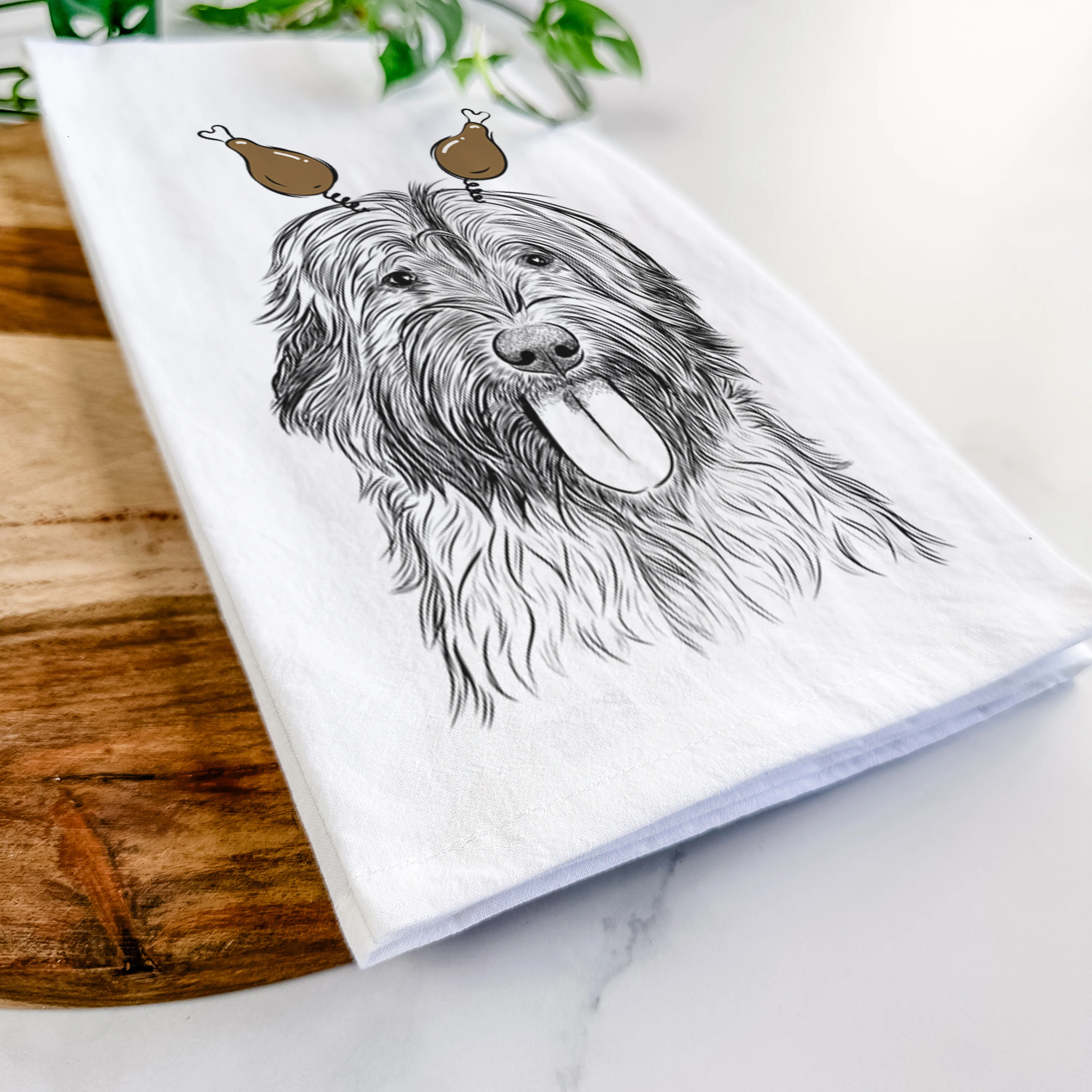 Puig the Catalan Sheepdog Tea Towel - Image 11