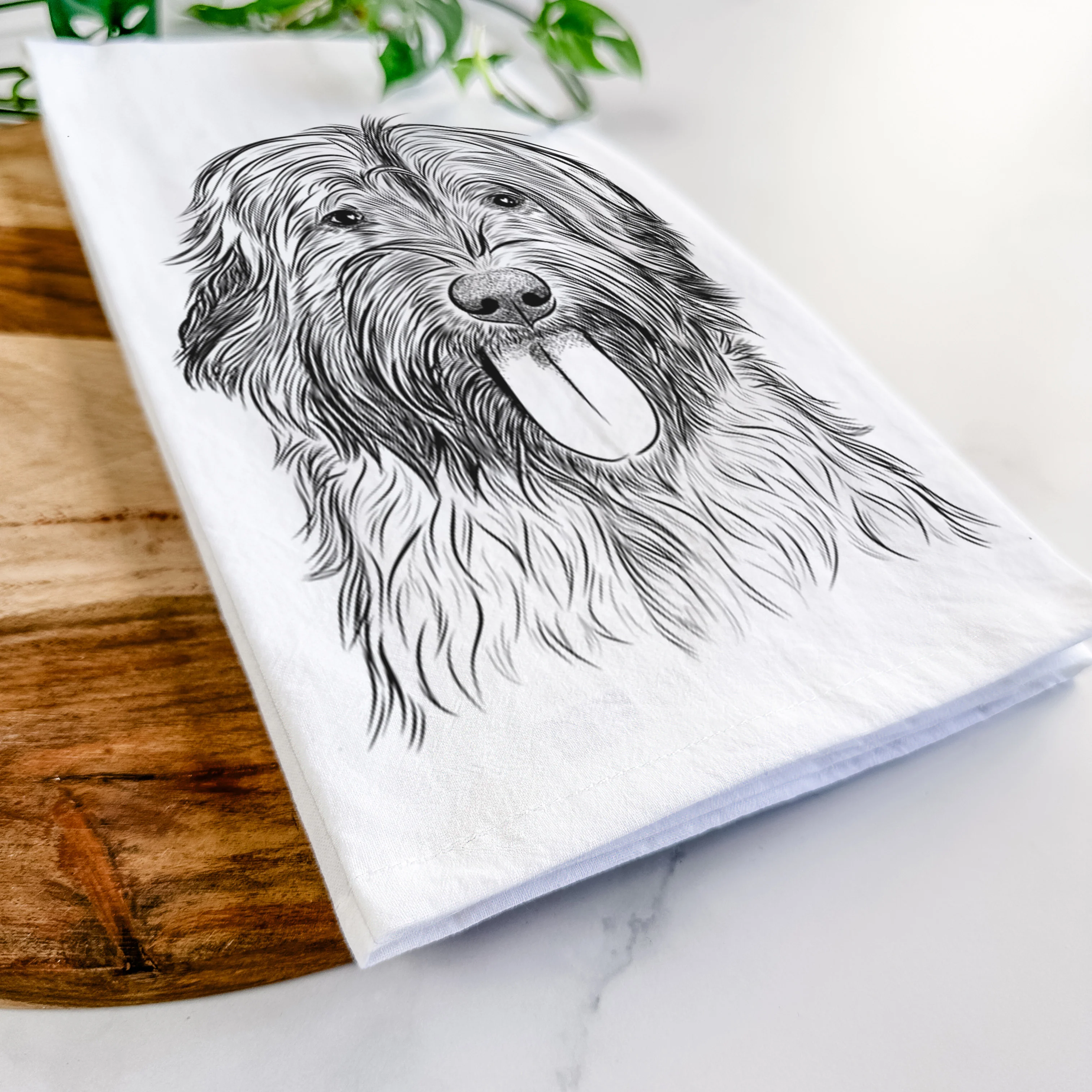 Puig the Catalan Sheepdog Tea Towel - Image 5