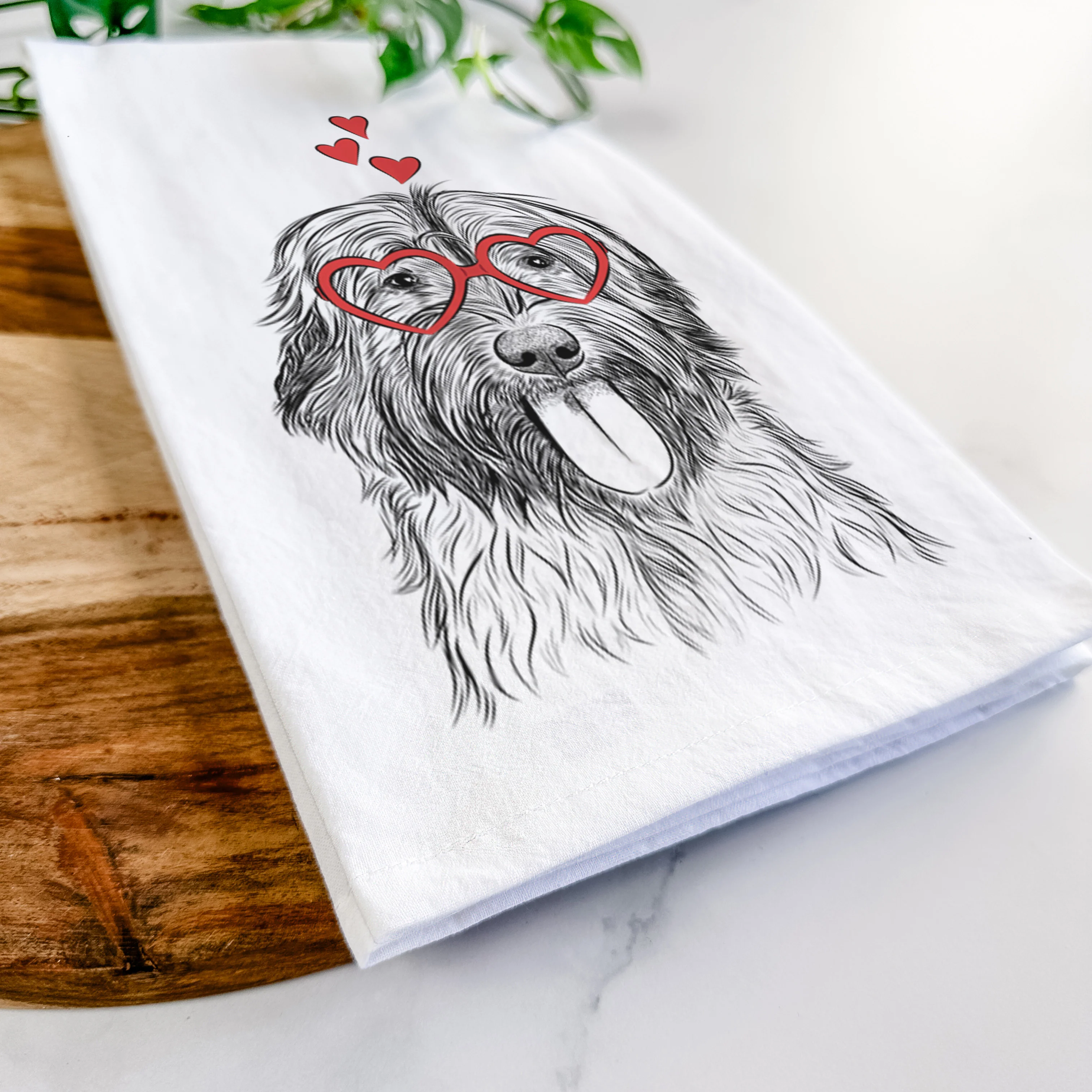 Puig the Catalan Sheepdog Tea Towel - Image 7