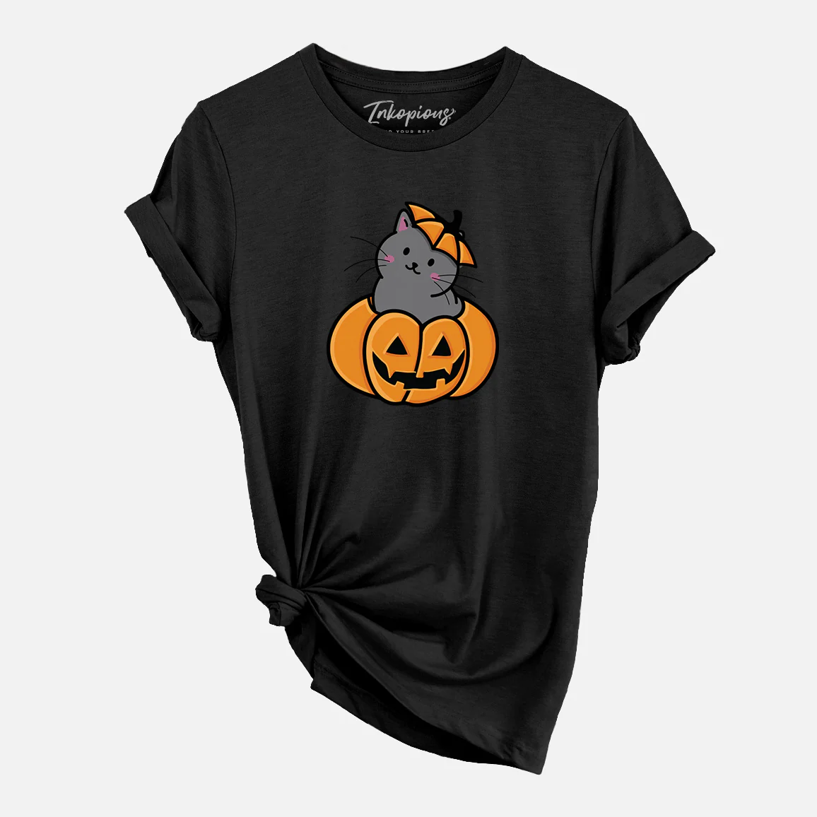 Pumpkin Cat - Black Cat - Unisex Crewneck - Image 6