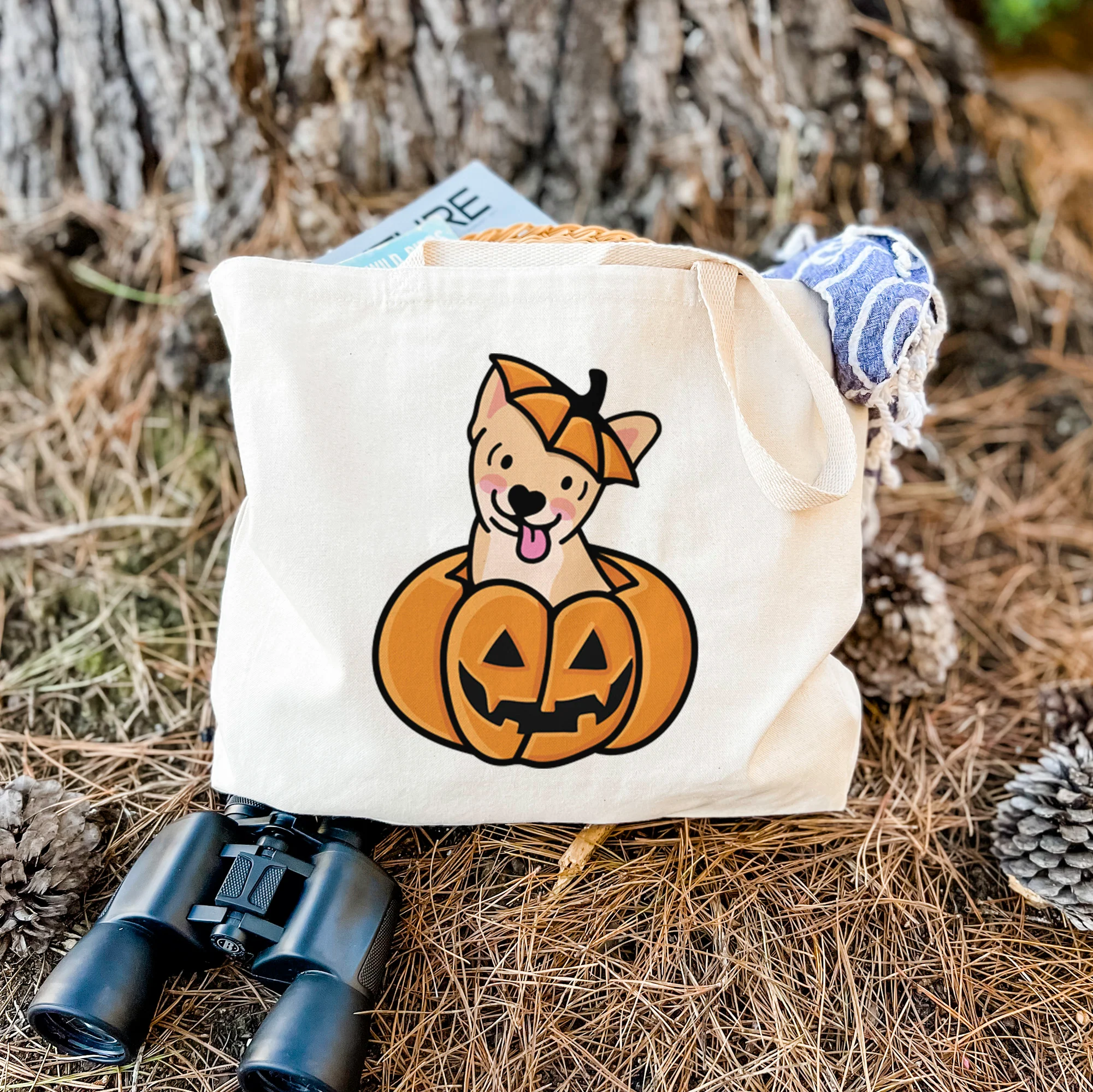 Pumpkin Pup - Chihuahua - Tote Bag - Image 2