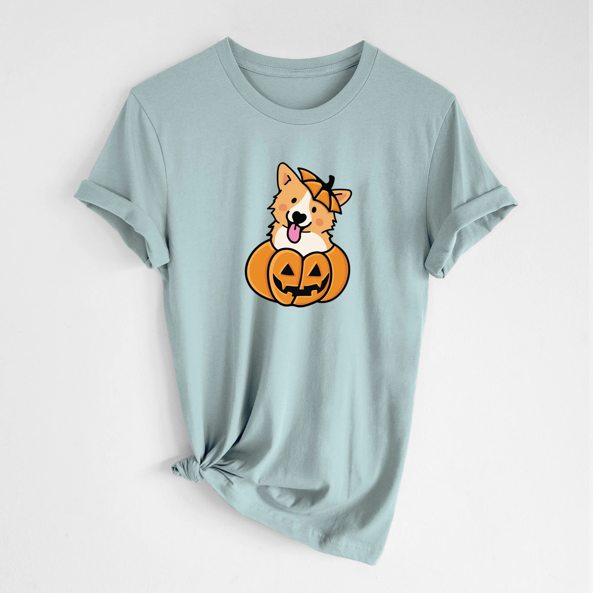 Pumpkin Pup - Corgi - Unisex Crewneck - Image 2