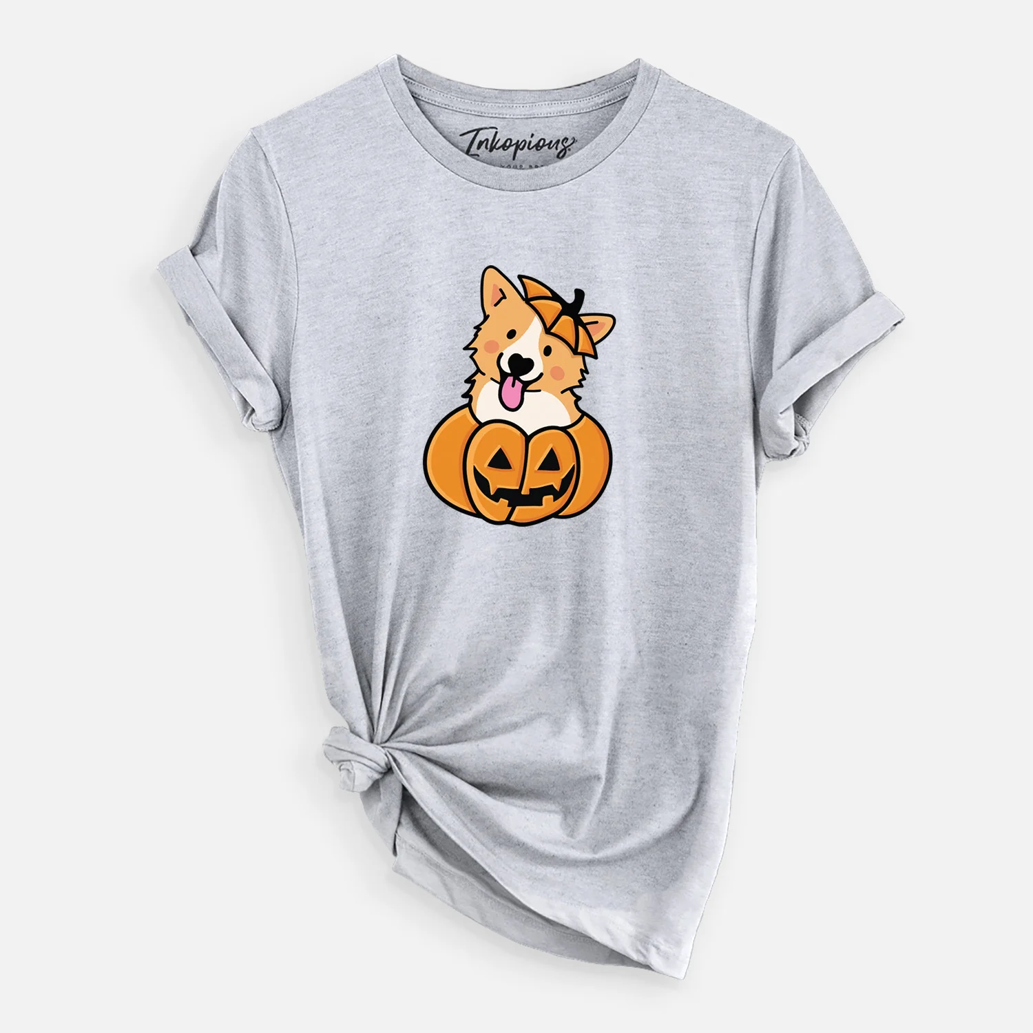 Pumpkin Pup - Corgi - Unisex Crewneck - Image 3