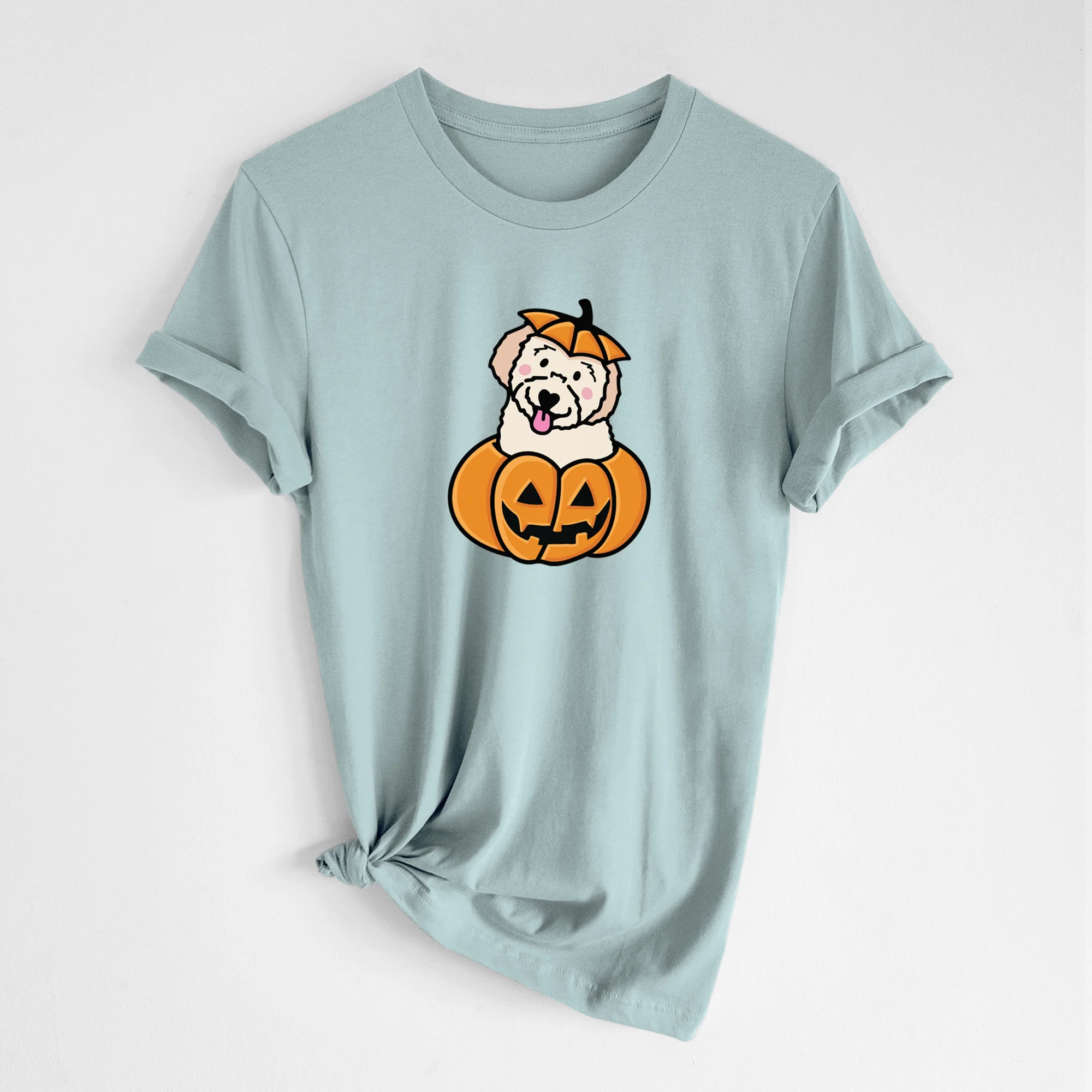 Pumpkin Pup - Doodle - Unisex Crewneck - Image 2