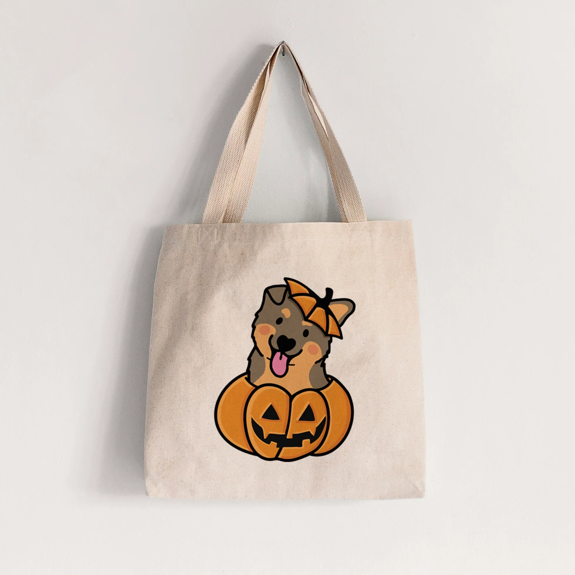 Pumpkin Pup - German Shepherd - Tote Bag