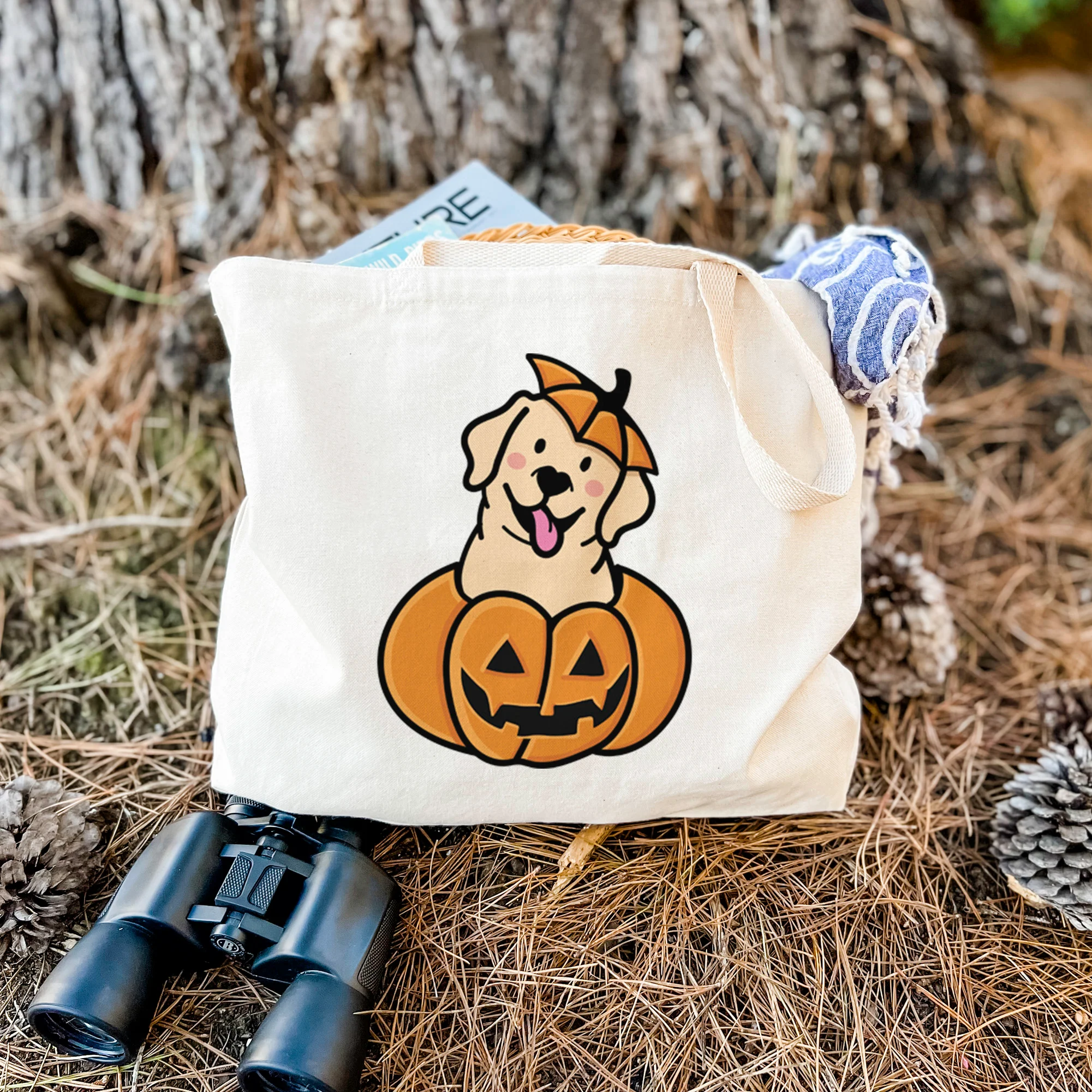 Pumpkin Pup - Labrador Retriever - Tote Bag - Image 2