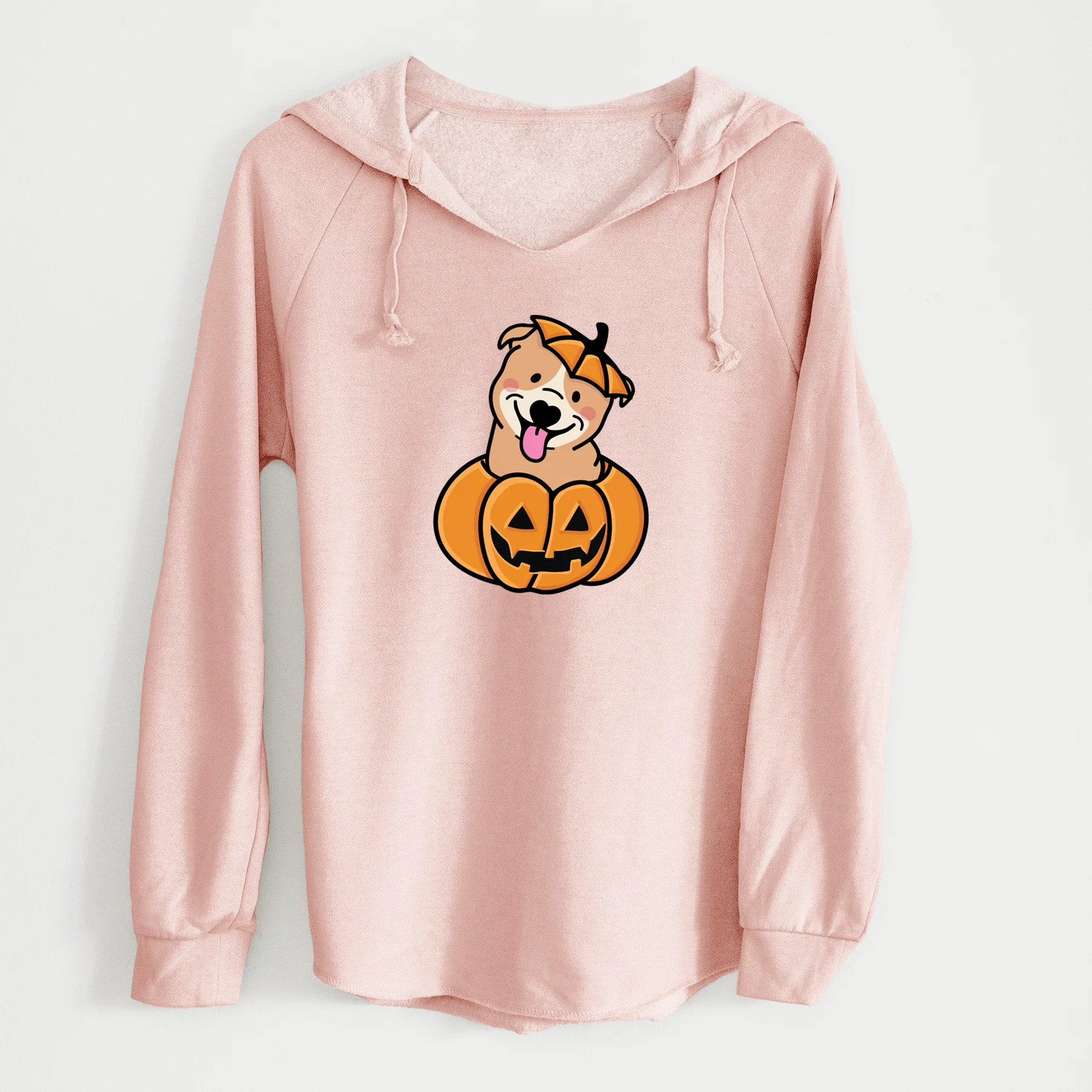 Pumpkin Pup - Pitbull - Cali Wave Hooded Sweatshirt - Image 4