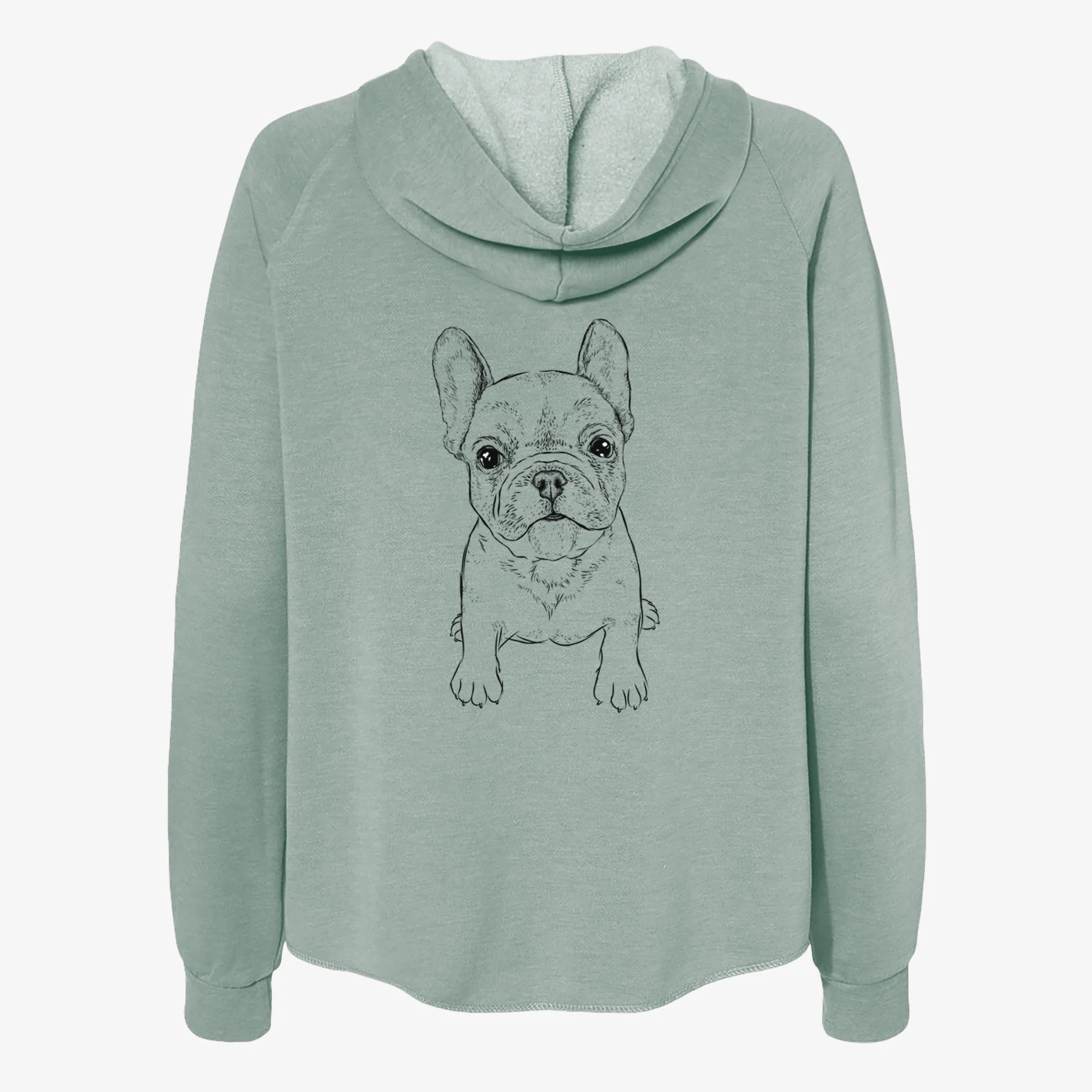 Puppy Pierre the French Bulldog - Women's Cali Wave Zip-Up Sweatshirt - Image 4