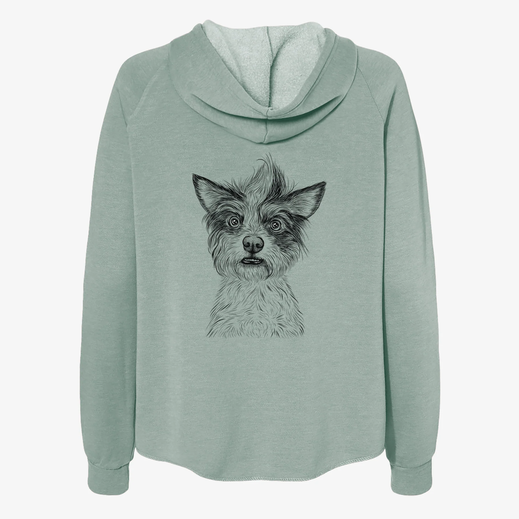 Quigley the Mixed Breed - Women's Cali Wave Zip-Up Sweatshirt - Image 4