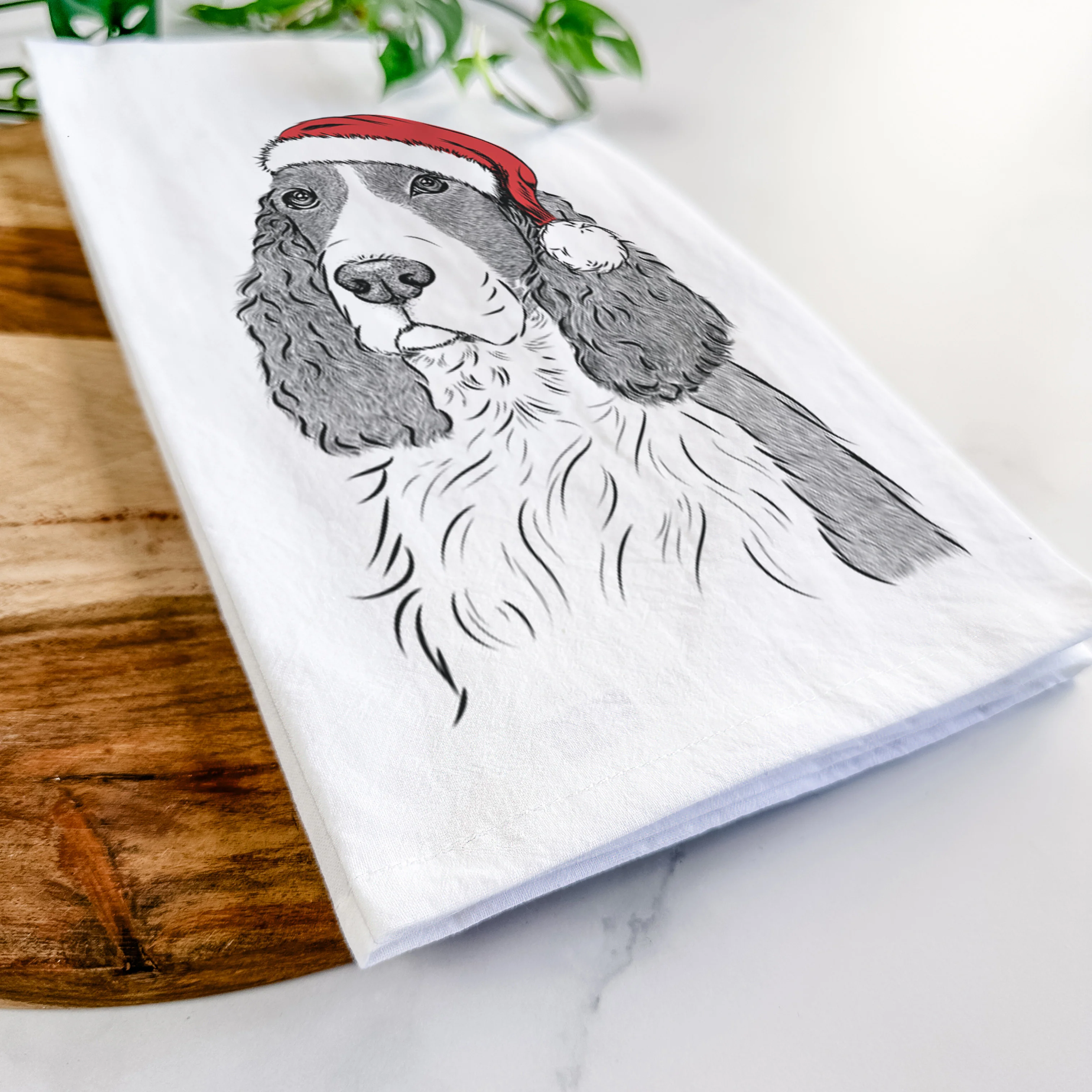 Quincy the English Springer Spaniel Tea Towel - Image 9