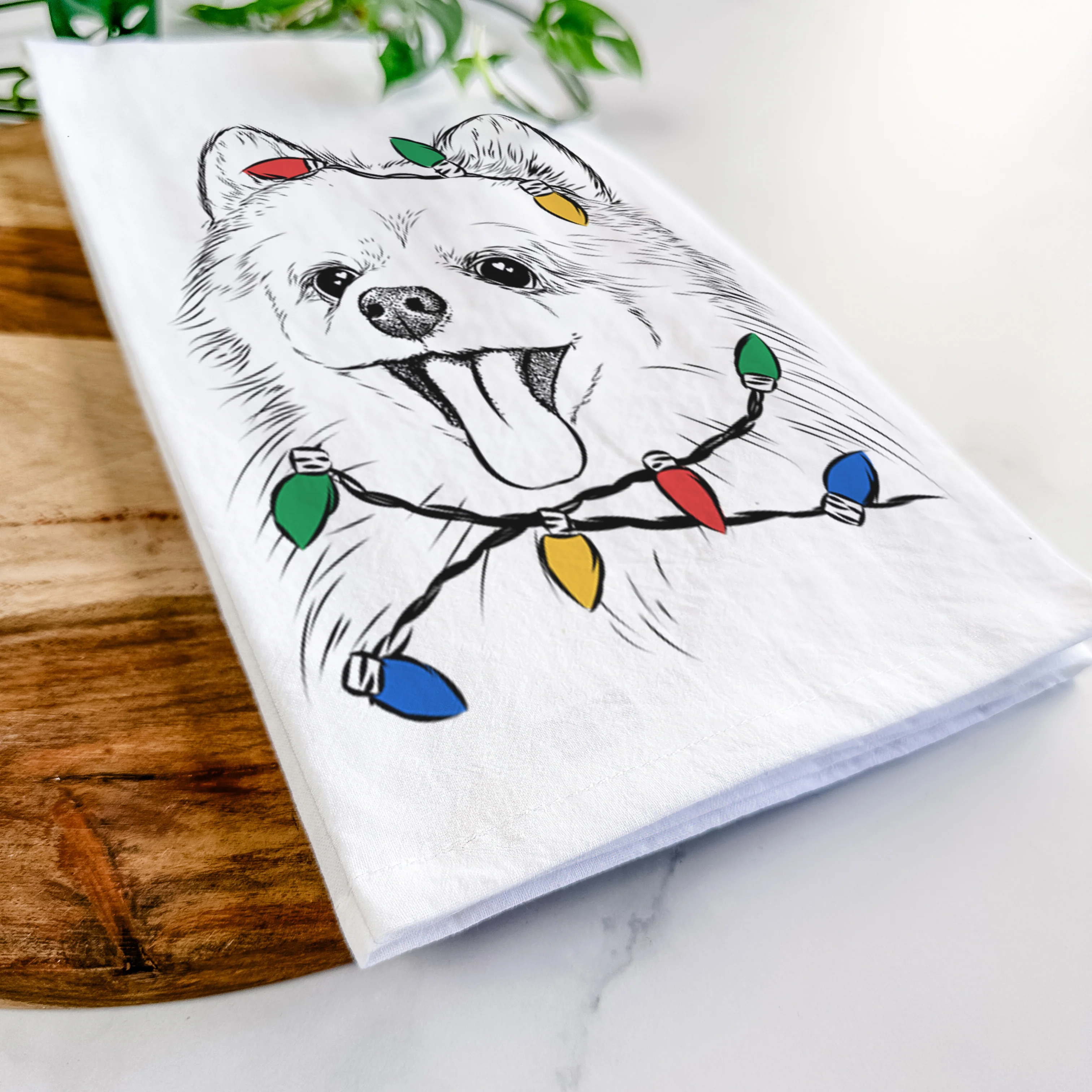 Quinn the Pomeranian Tea Towel - Image 10