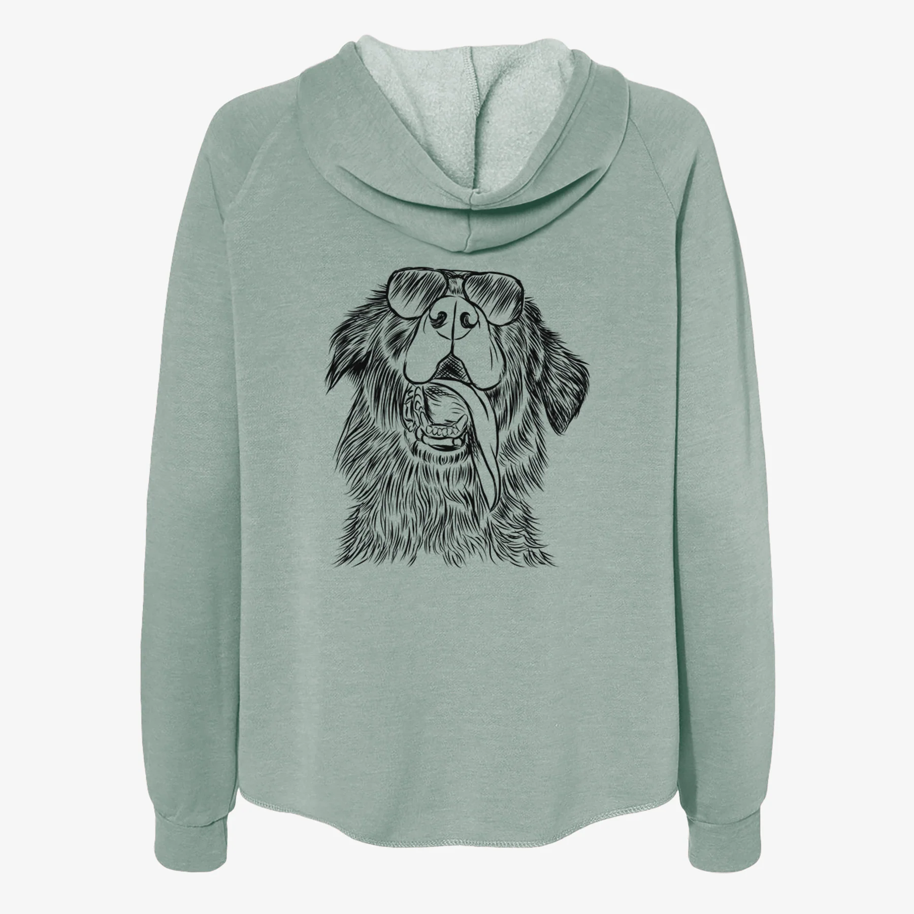 Quint the Mixed Breed - Women's Cali Wave Zip-Up Sweatshirt - Image 7