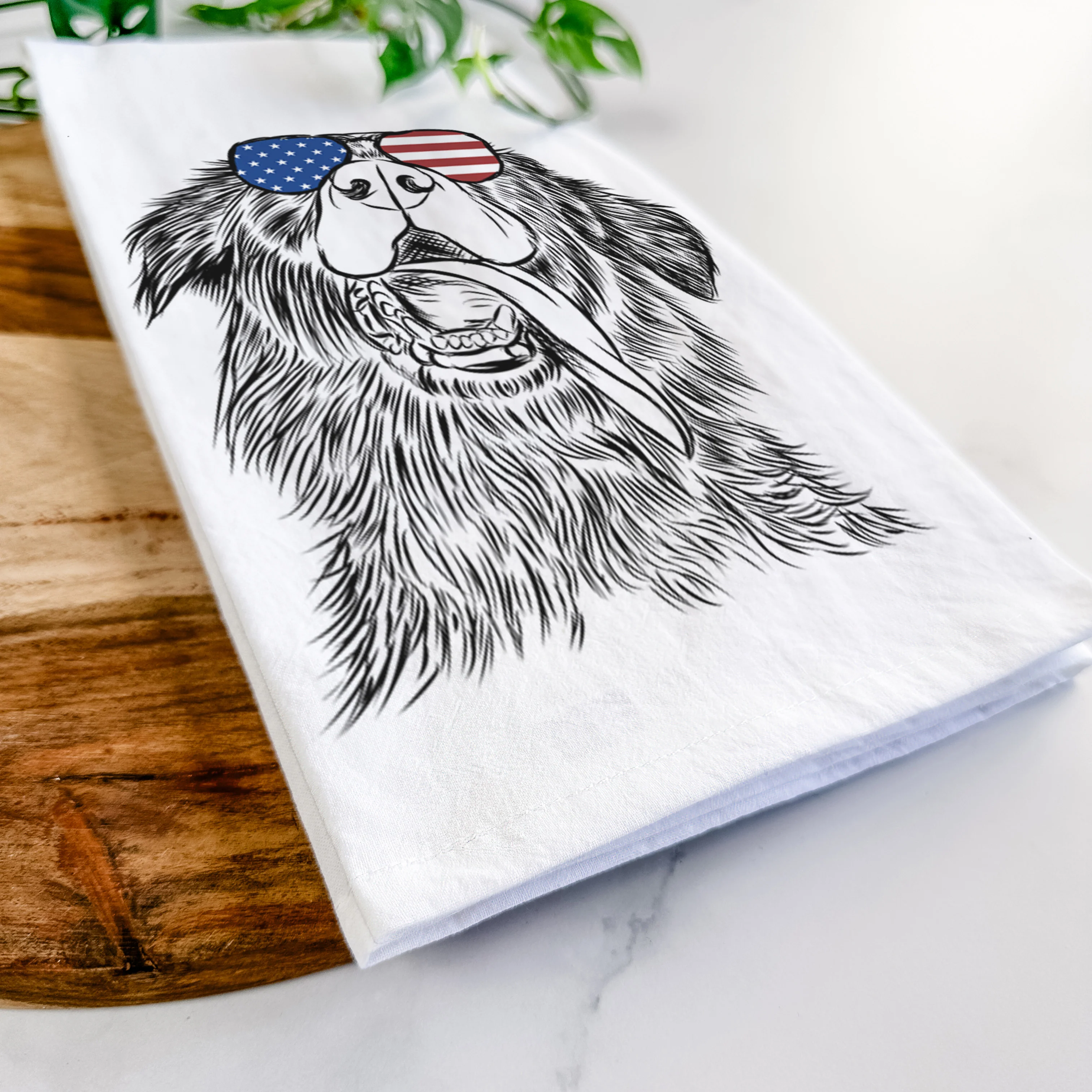 Quint the Mixed Breed Tea Towel - Image 12