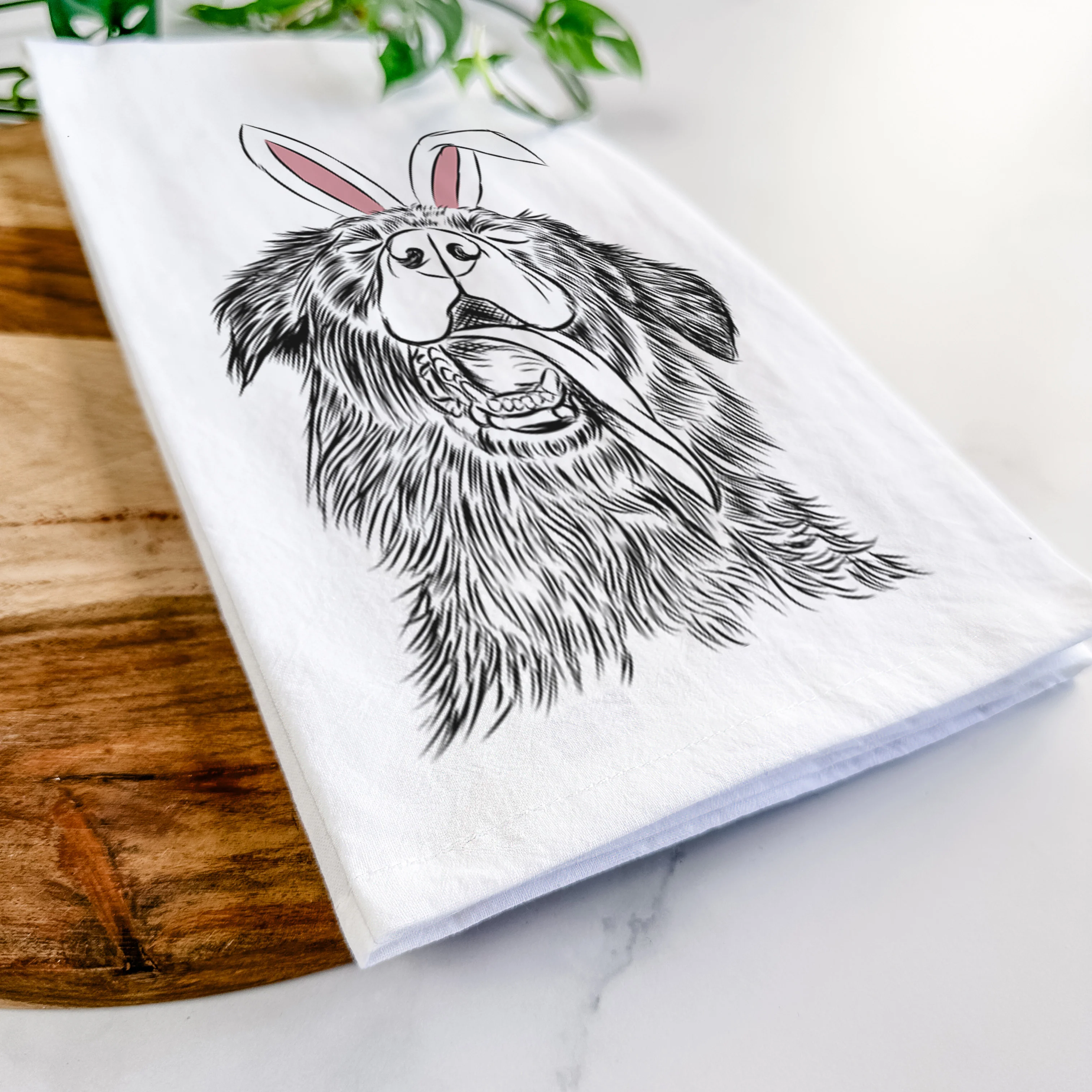 Quint the Mixed Breed Tea Towel - Image 14