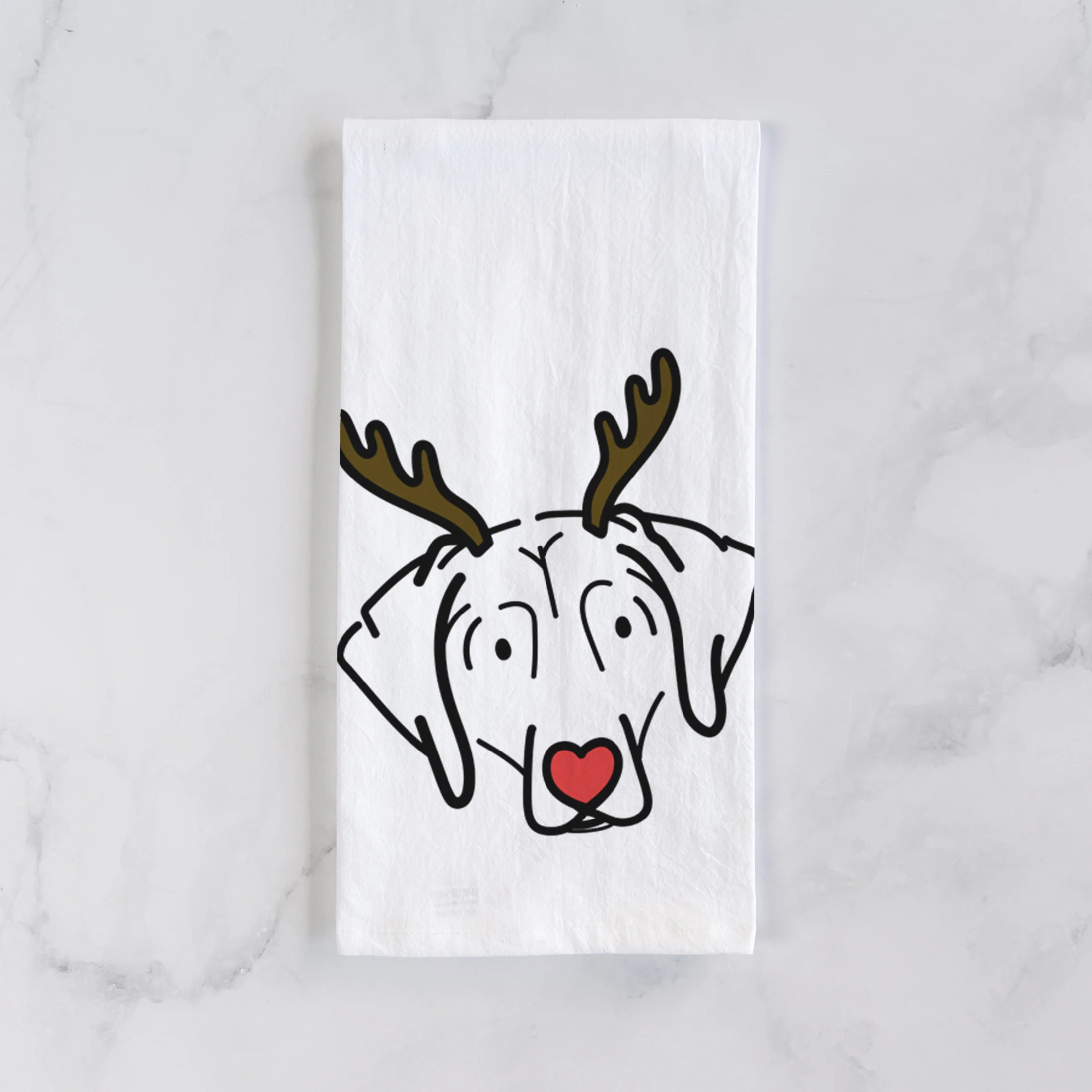Red Nose Beagle - Aly - Tea Towel - Image 2
