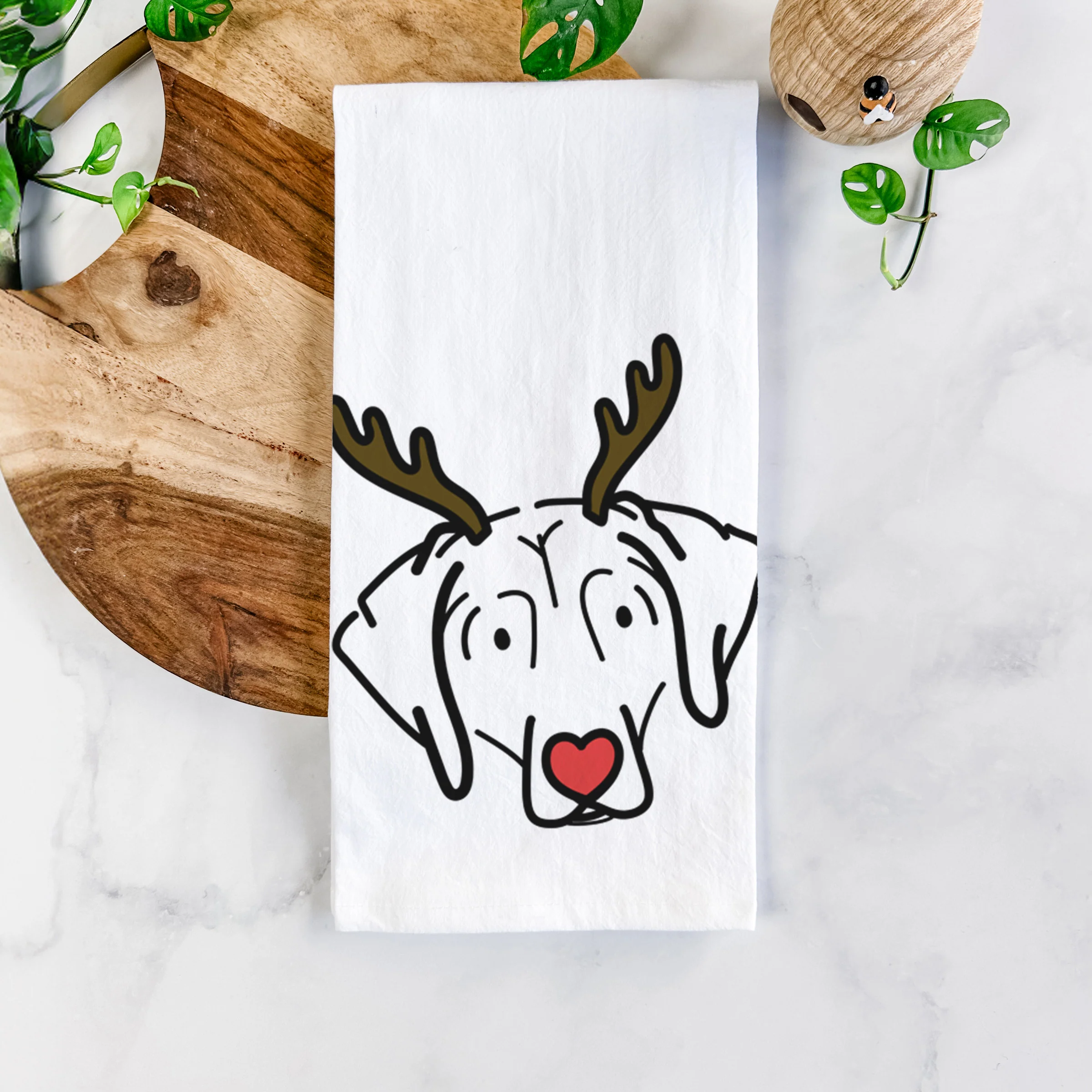 Red Nose Beagle - Aly - Tea Towel - Image 5