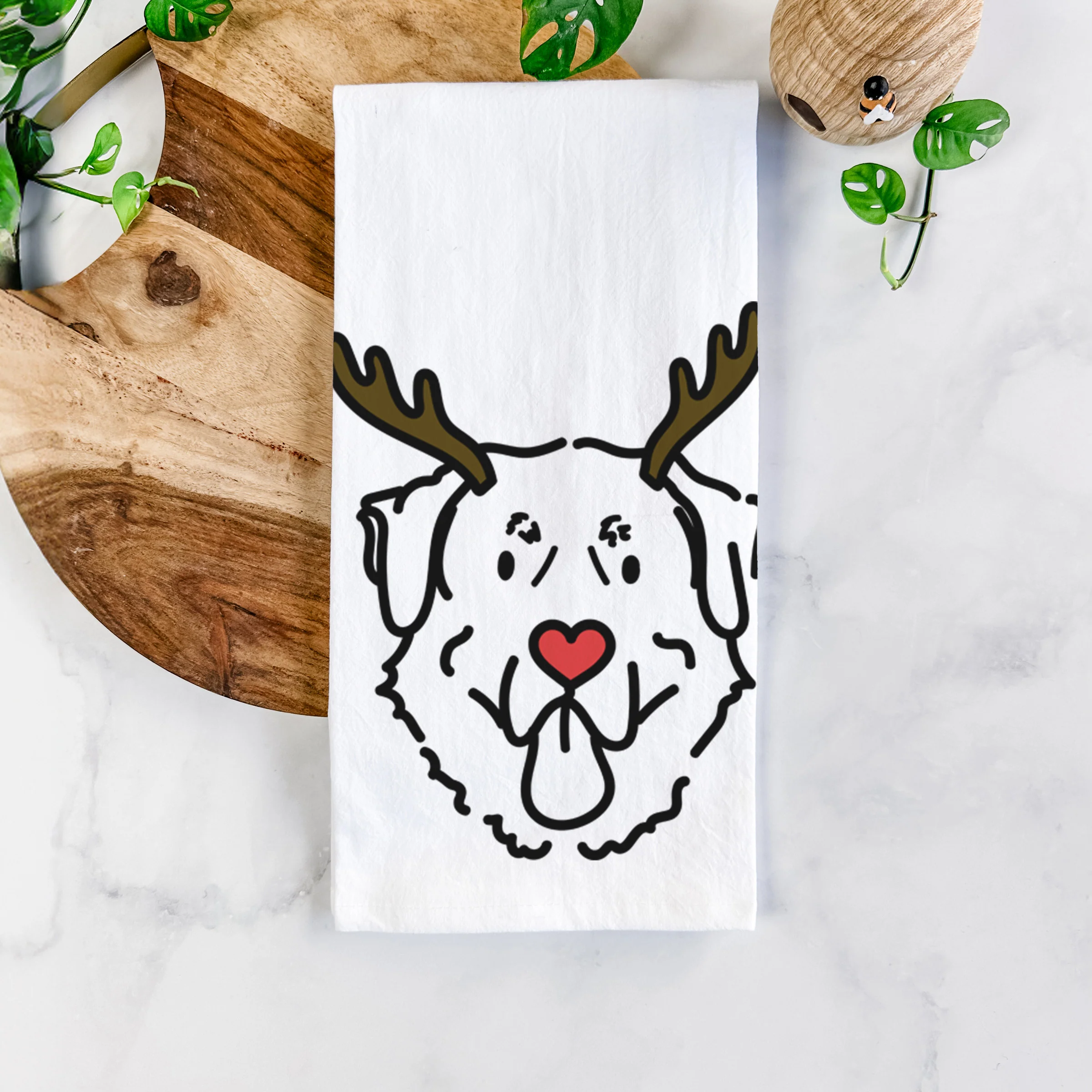 Red Nose Anatolian Shepherd - Batu - Tea Towel - Image 5