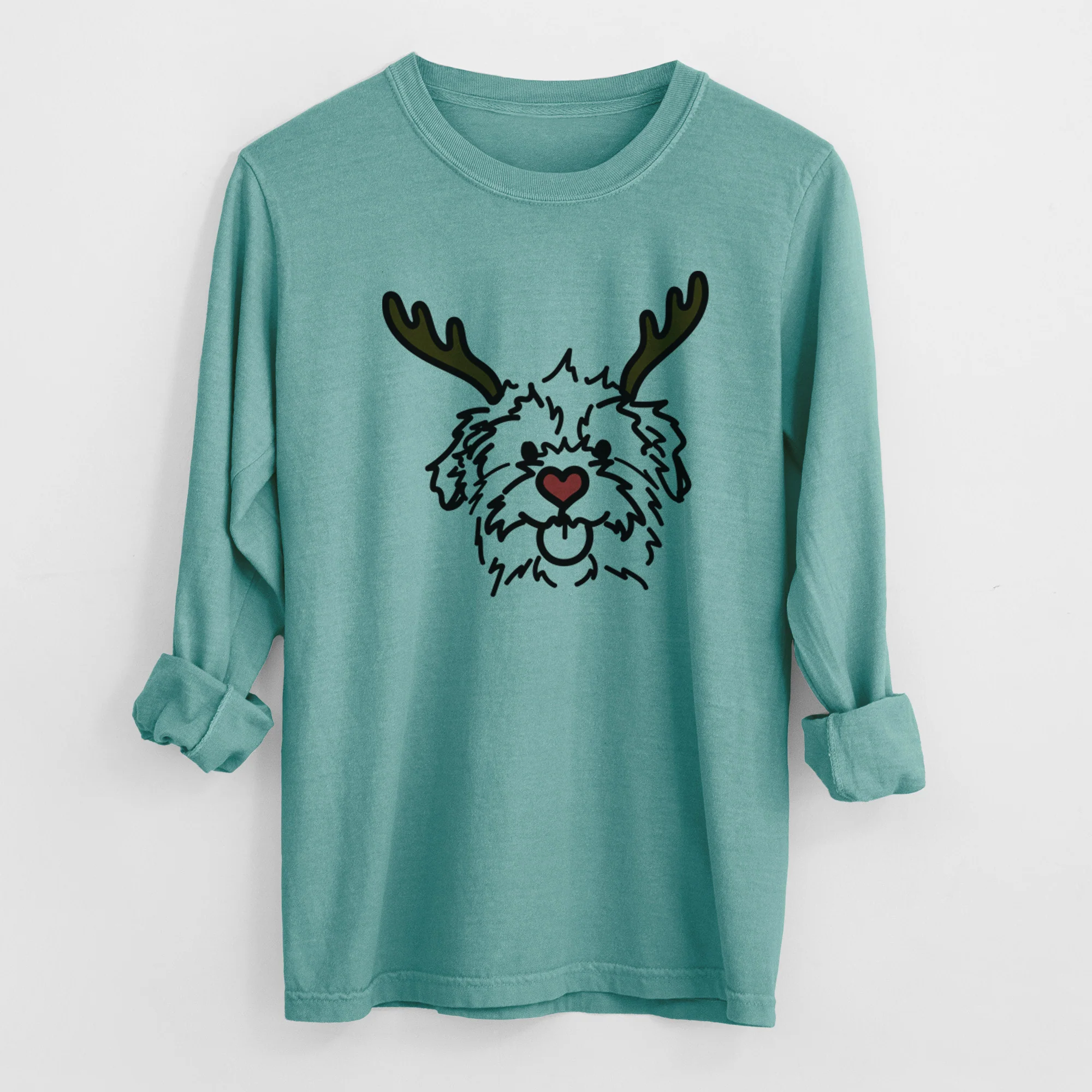 Red Nose Mixed Breed - Bea - Heavyweight 100% Cotton Long Sleeve - Image 8