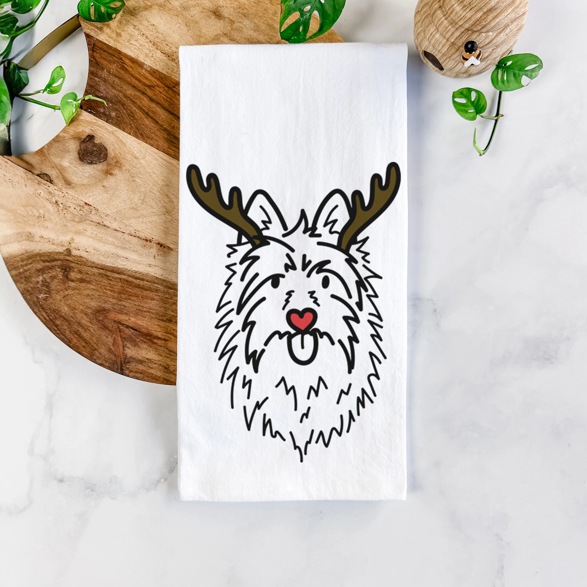 Red Nose Australian Terrier - Digger - Tea Towel - Image 5