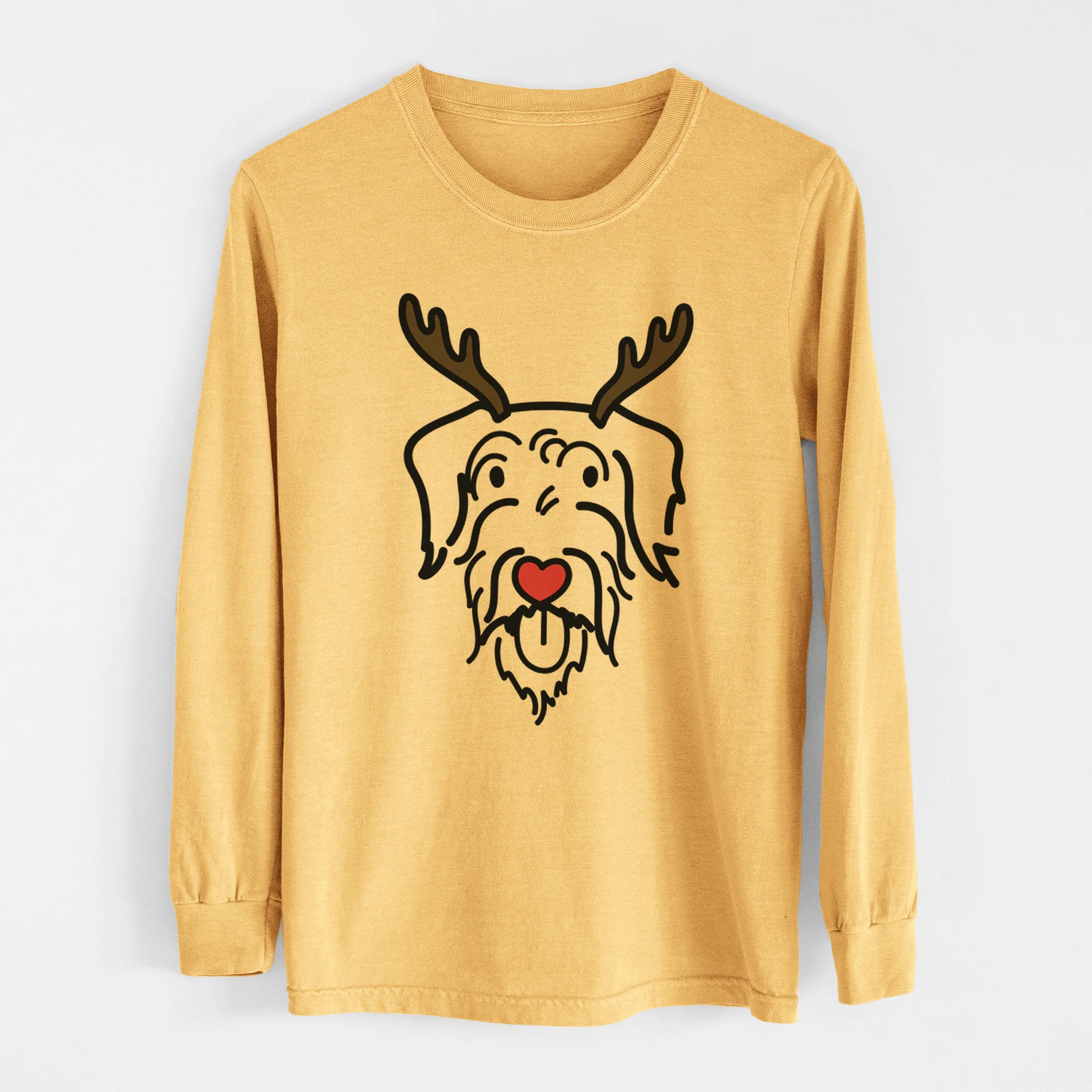 Red Nose Doodle - Dug - Heavyweight 100% Cotton Long Sleeve - Image 6
