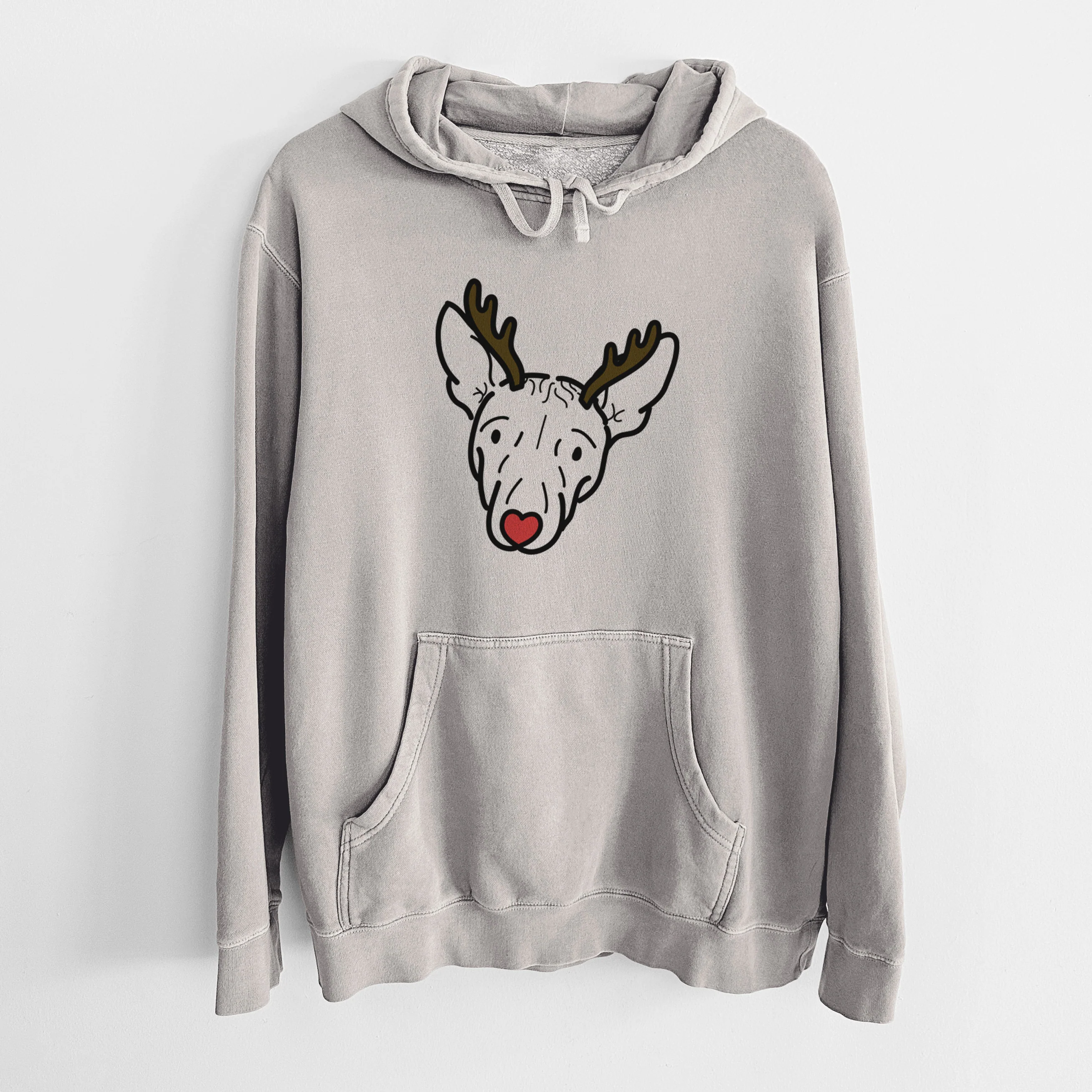Red Nose American Hairless Terrier - Georgia - Unisex Pigment Dyed Hoodie - Image 5