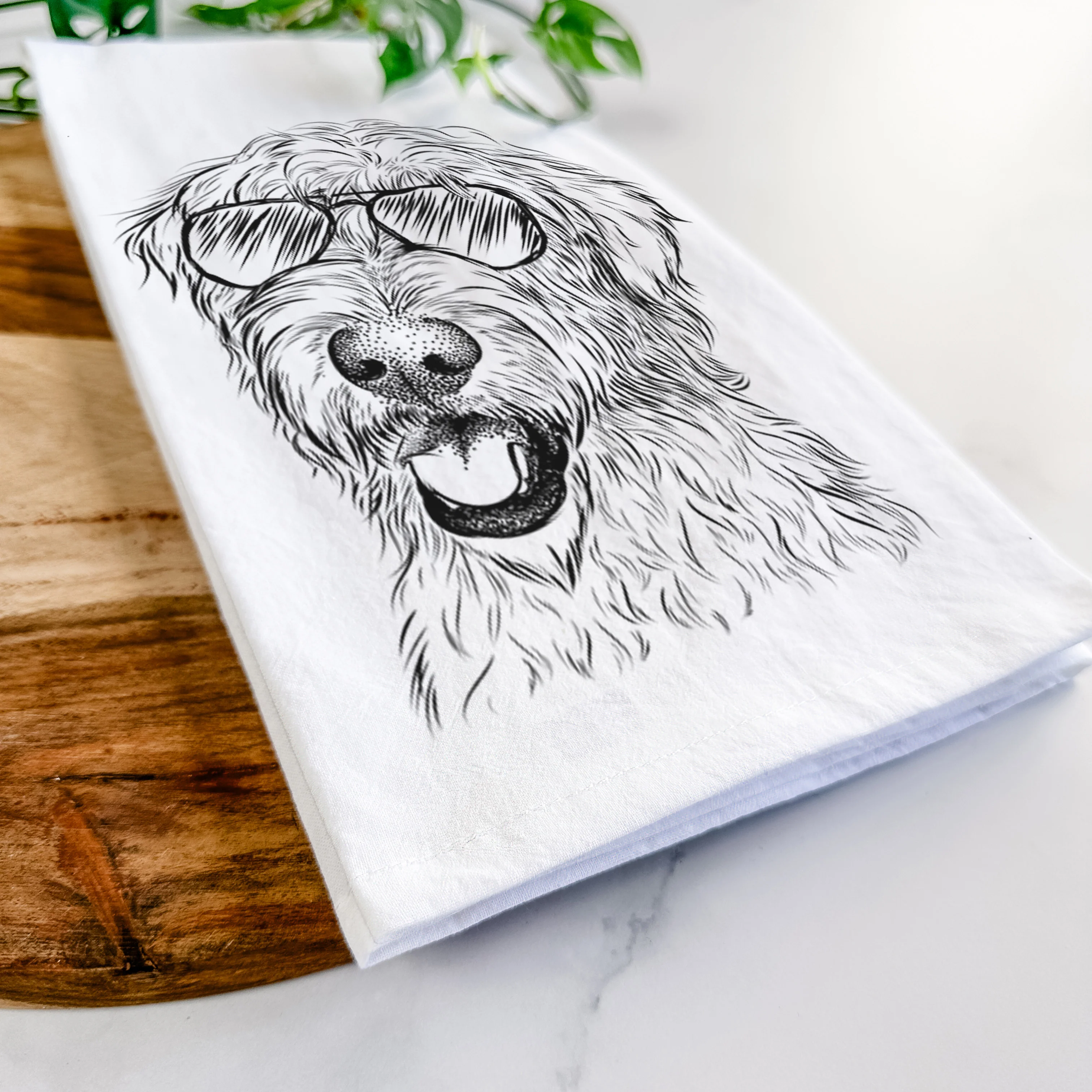 Ragnar the Irish Wolfhound Tea Towel - Image 6