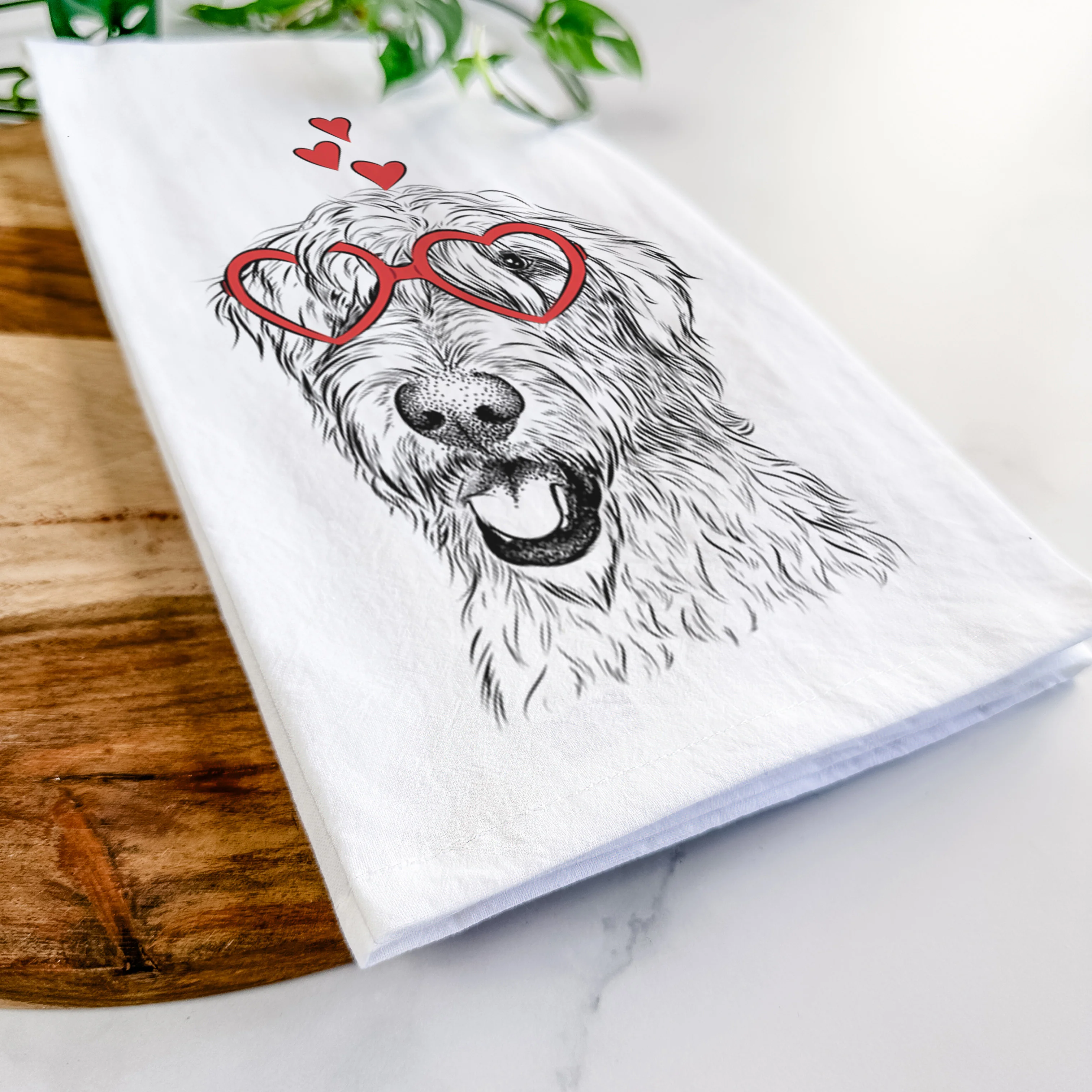 Ragnar the Irish Wolfhound Tea Towel - Image 7