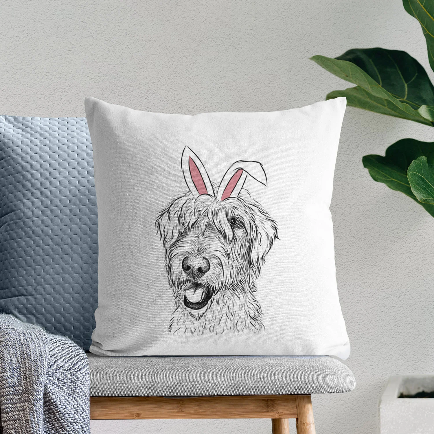 Ragnar the Irish Wolfhound - Throw Pillow Cover - Image 11