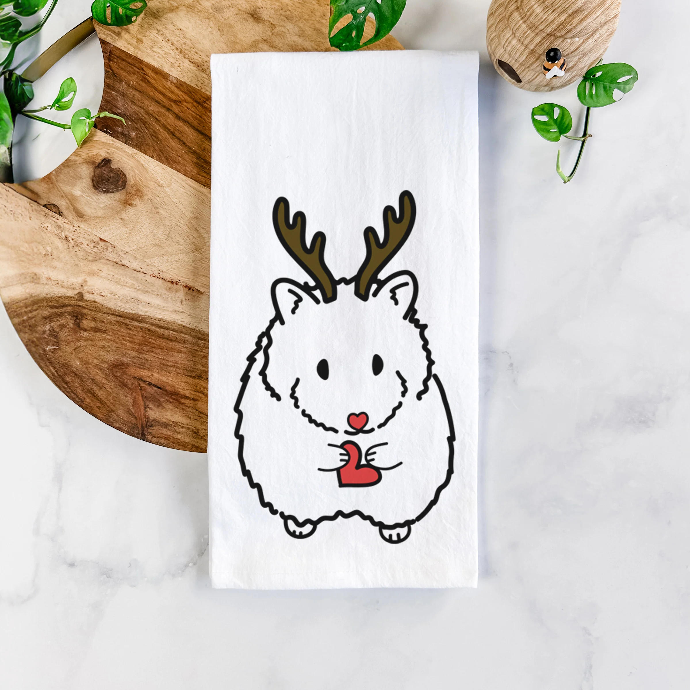 Red Nose Hamster - Hilga - Tea Towel - Image 5